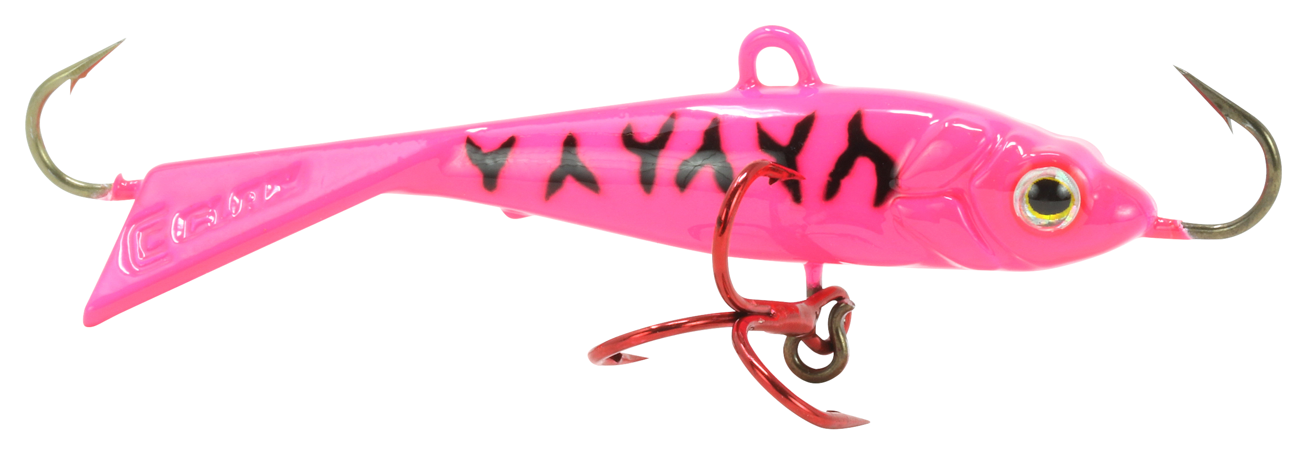 Clam Tikka Mino - #16 - 1/16 oz. - Glow Pink Tiger - 100791858-3077402 - Fishing The Clam Tikka Mino™ is ideal for vertical prese sku 100791858-3077402