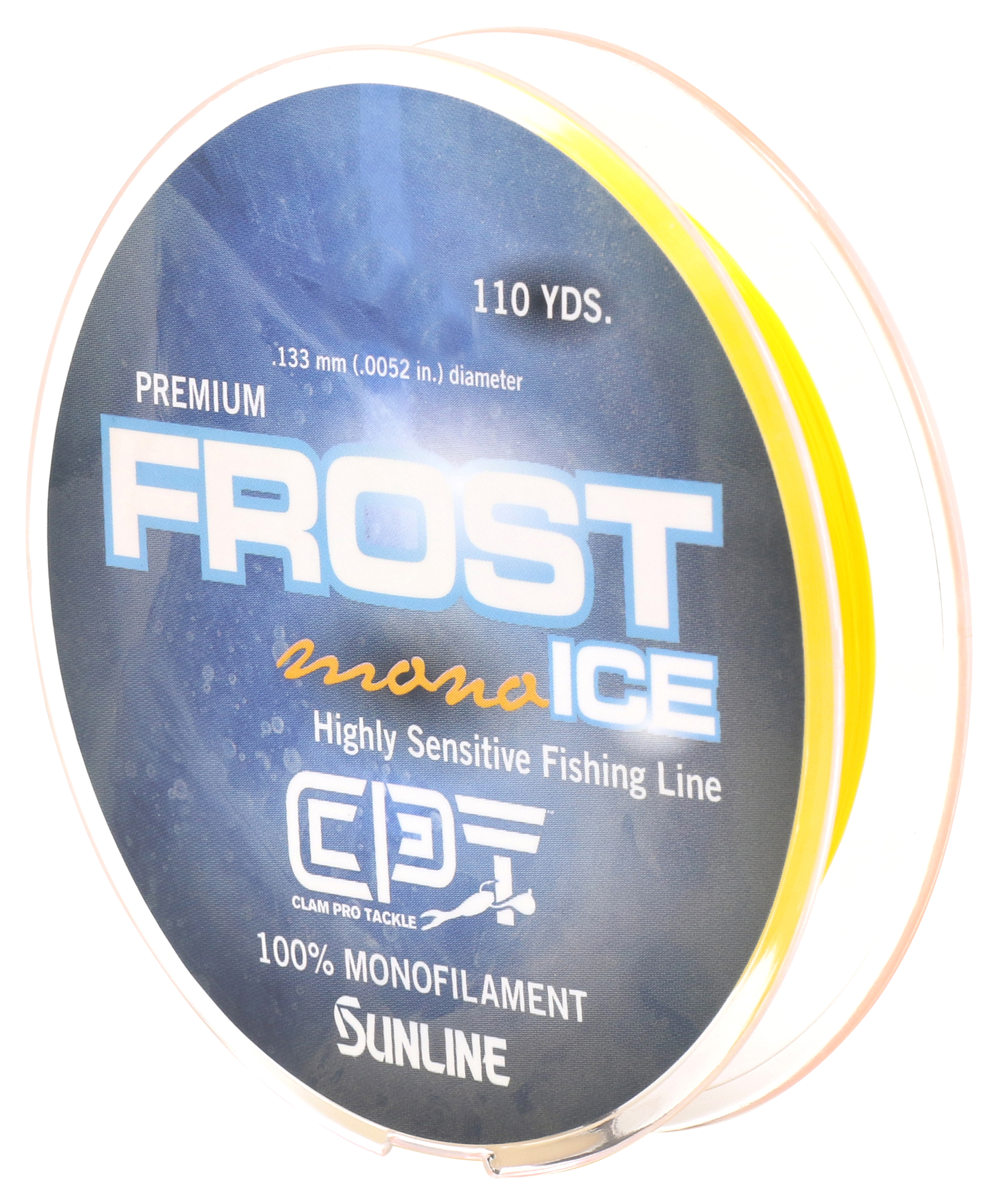 Image of Clam Premium Frost Ice Monofilament Fishing Line - 3 lb. - 110 Yards - Gold