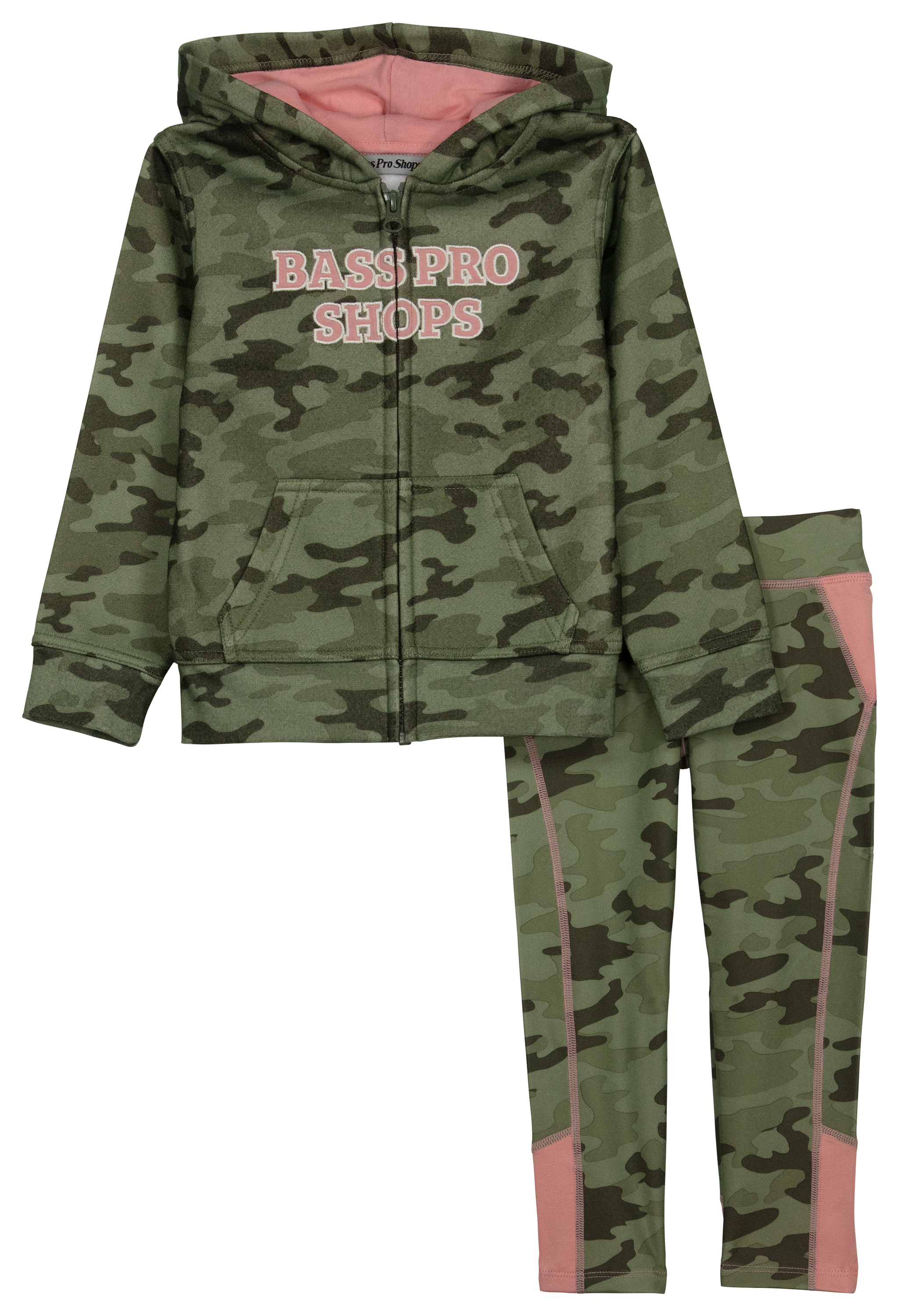 Bass Pro Shops Full-Zip Long-Sleeve Hoodie and Leggings Set for Babies or  Toddler Girls
