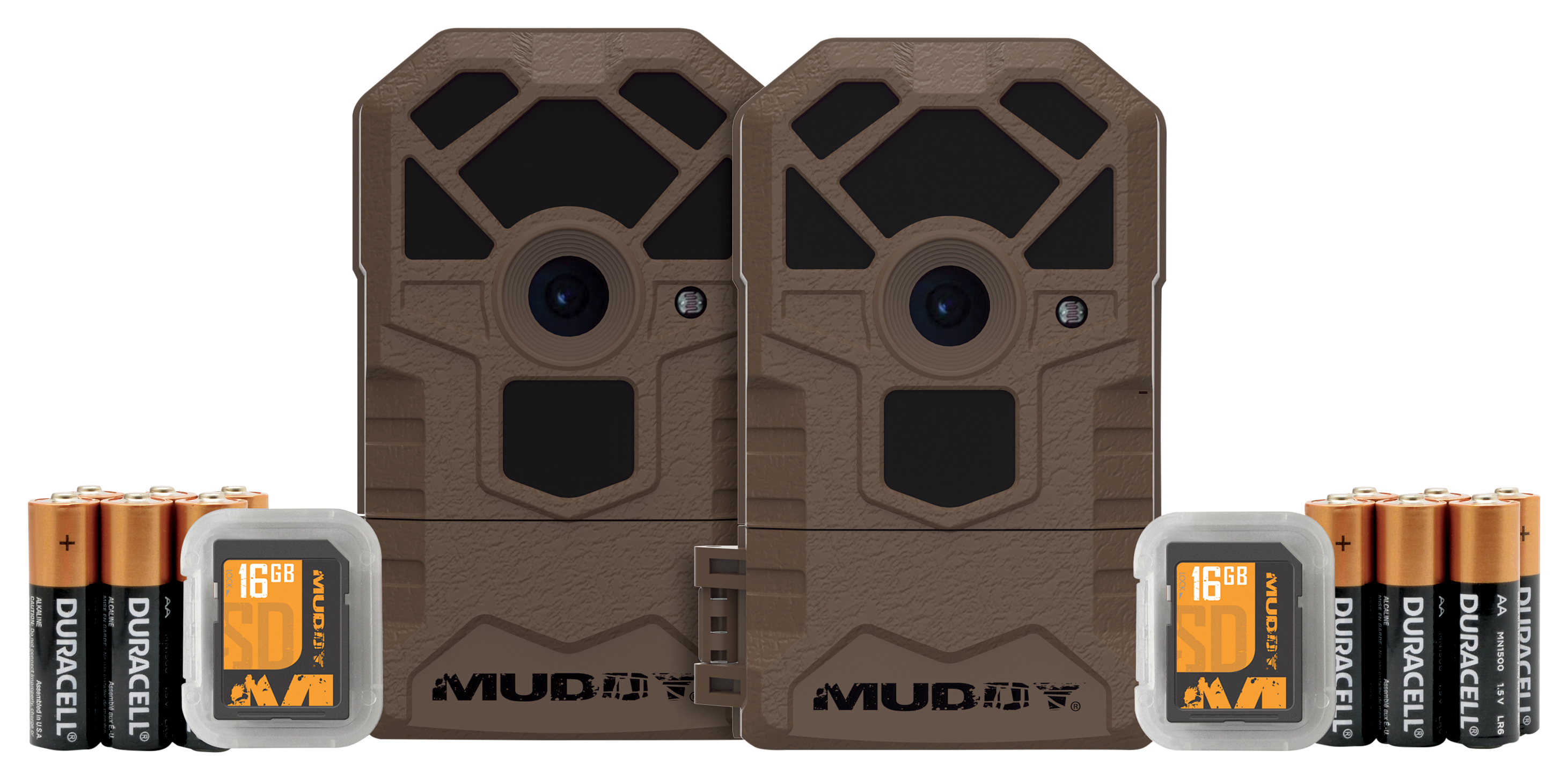 Muddy MTC100K Digital Trail Camera 2-Pack with SD Cards and Batteries Combo