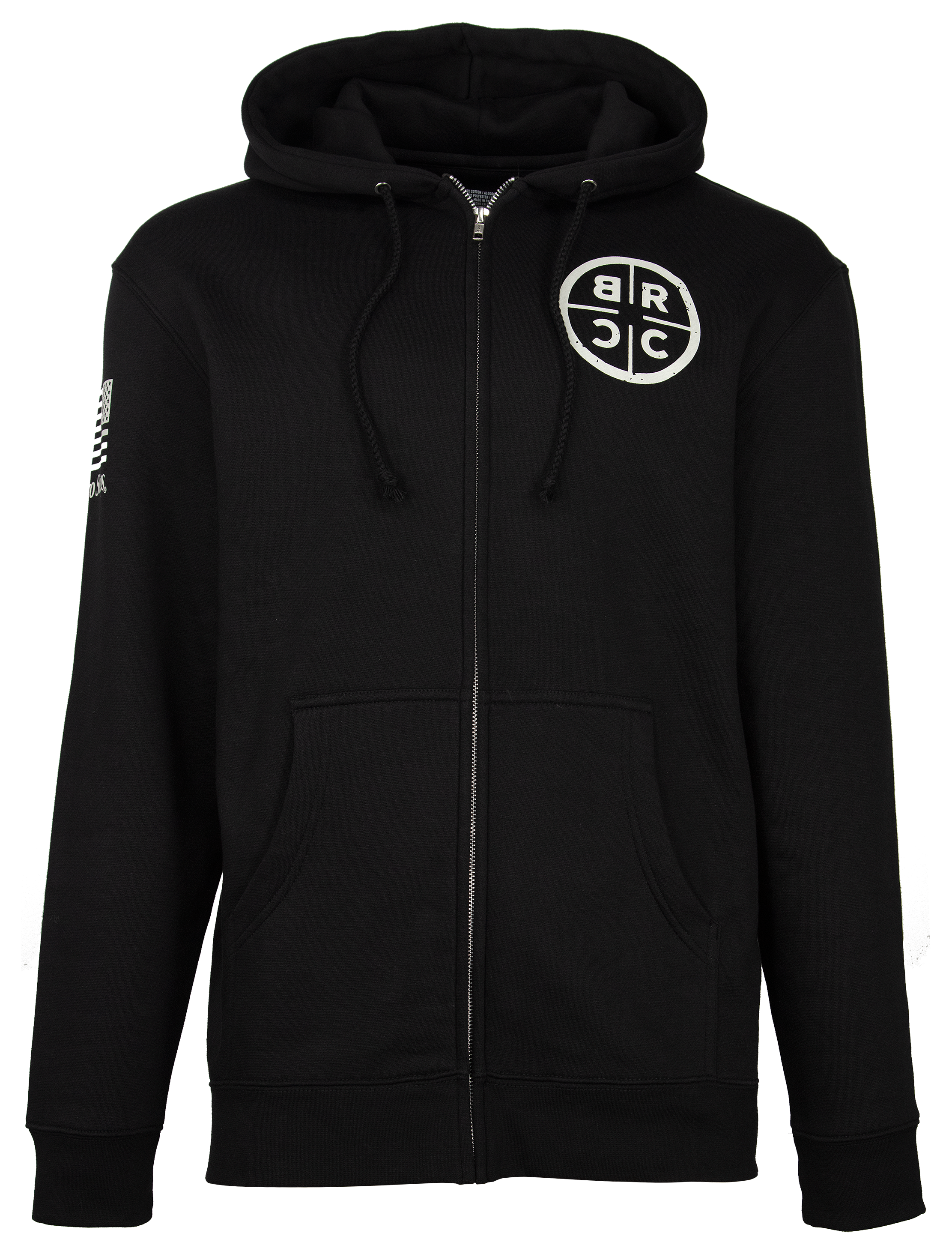 Black Rifle Coffee Company Target BRCC Vintage Logo Full-Zip Long-Sleeve Hoodie for Men - 2XL - Black Rifle Coffee Company