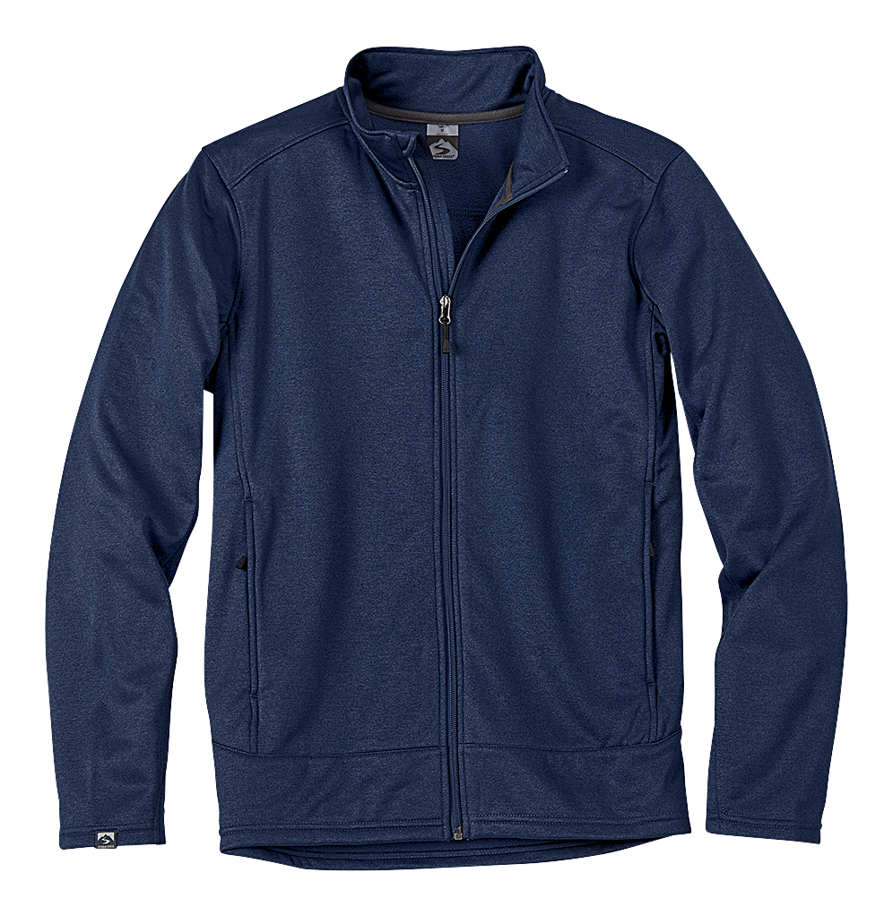 Image of Storm Creek Stabilizer Heather Performance Fleece Jacket for Men - Navy - S