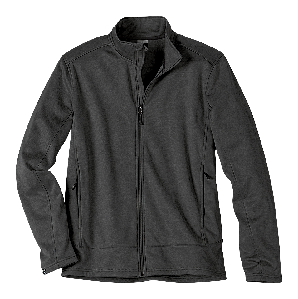 Image of Storm Creek Stabilizer Heather Performance Fleece Jacket for Men - Dark Heather Gray - 3XL