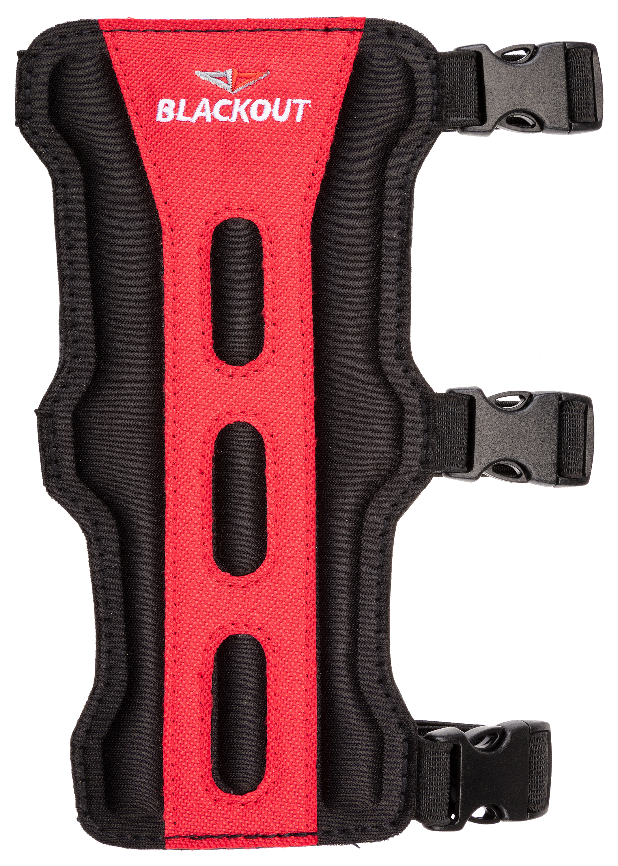 BlackOut 3-Strap Armguard - Black/Red