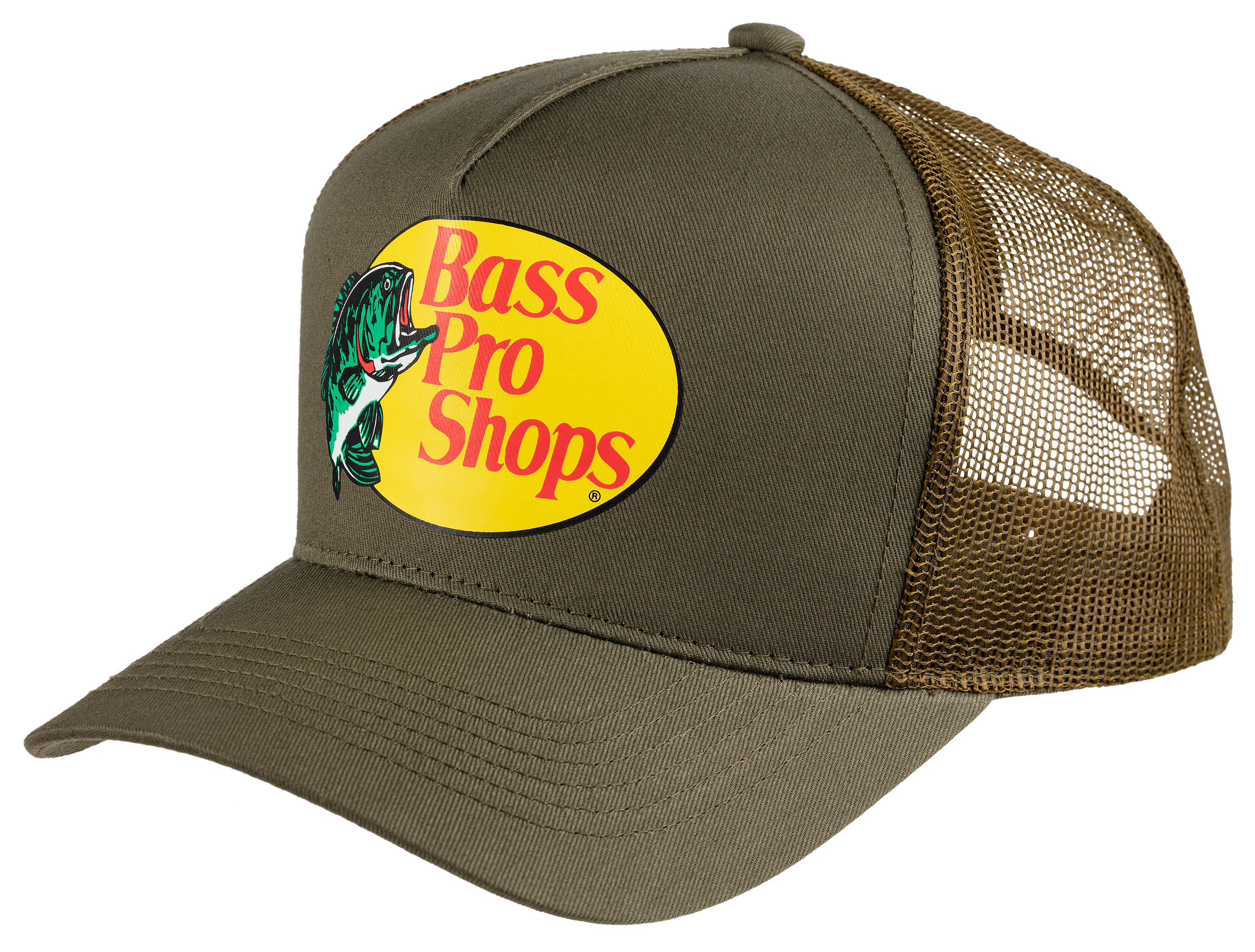 Bass Pro Shops Mesh Cap - Olive - OSFM - Mens