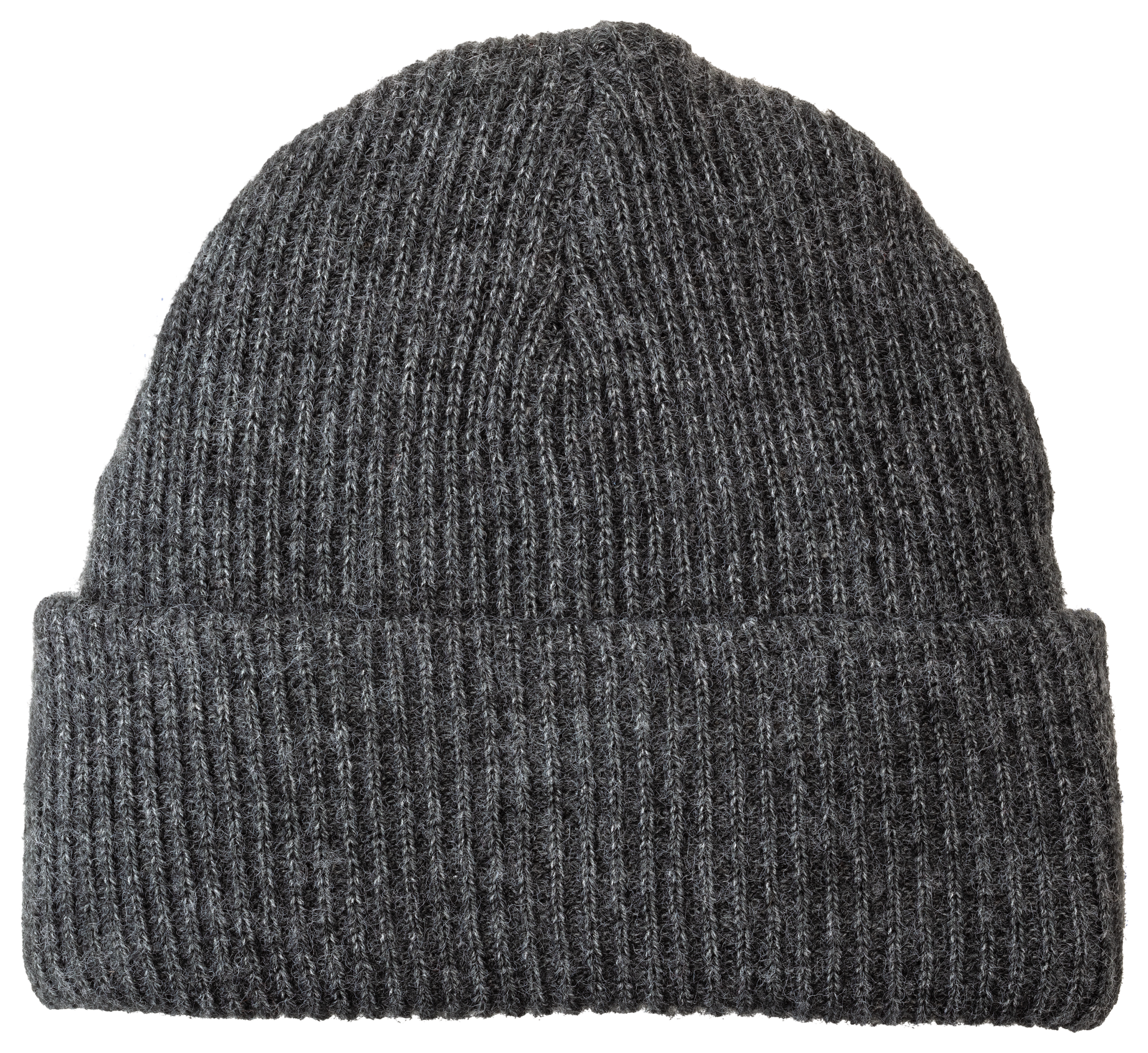 Natural Reflections Ribbed Cuff Beanie for Ladies - Charcoal