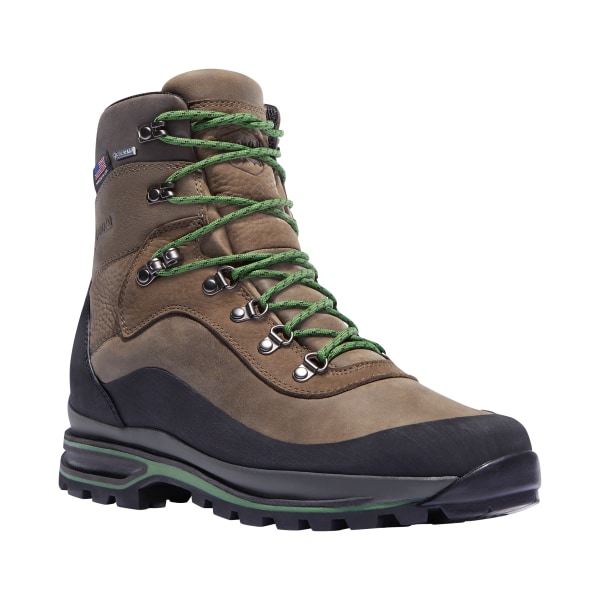 Danner Crag Rat USA GORE-TEX Hiking Boots for Men - Brown/Green - 9.5W