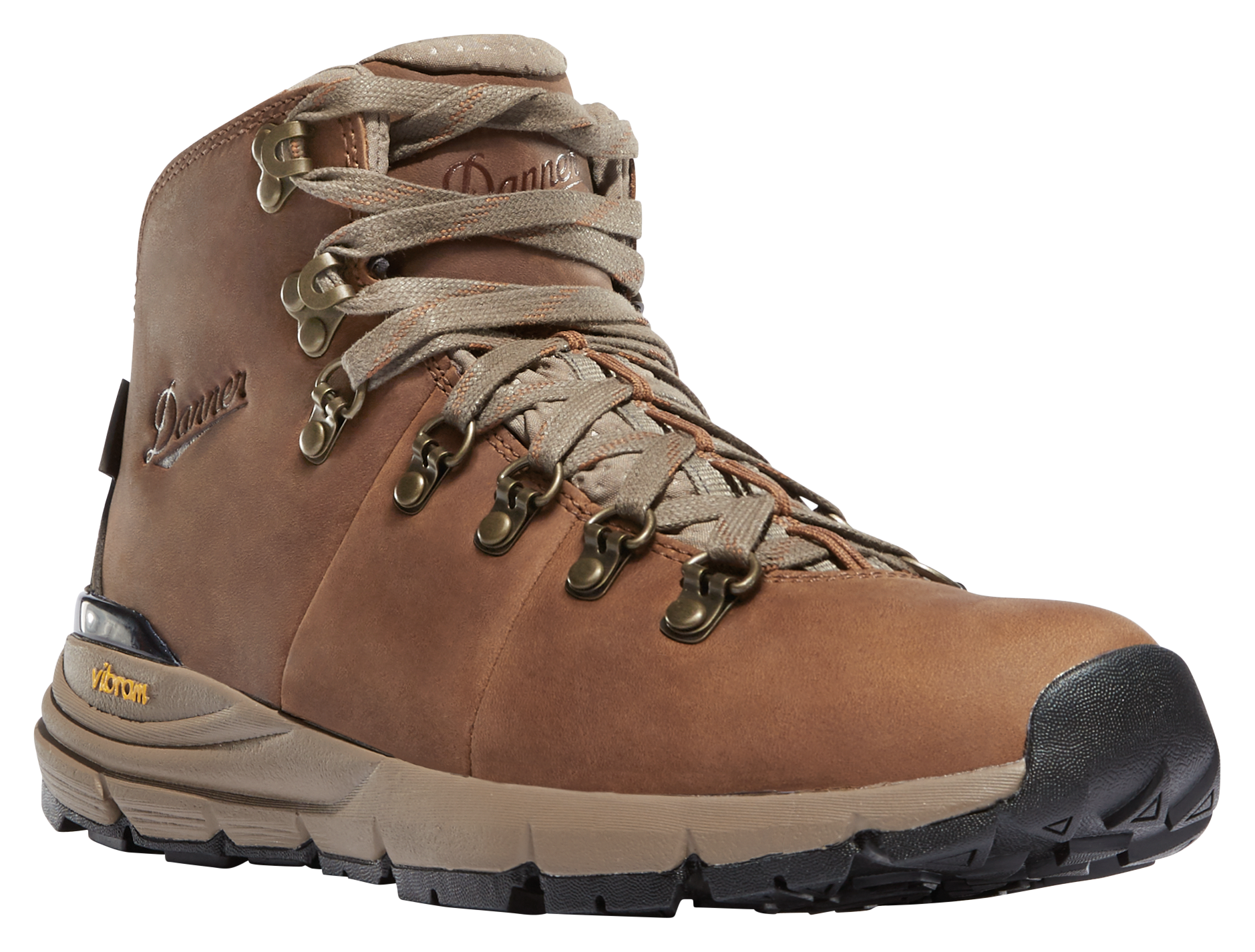 Danner Mountain 600 Leather Waterproof Hiking Boots for Ladies - Rich Brown - 5.5M