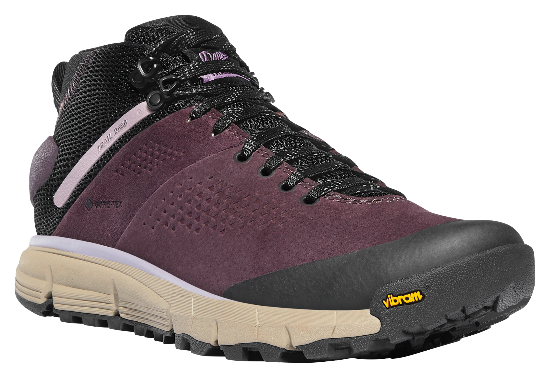 Image of Danner Trail 2650 GTX Mid Waterproof Hiking Shoes for Ladies - Marionberry - 10M