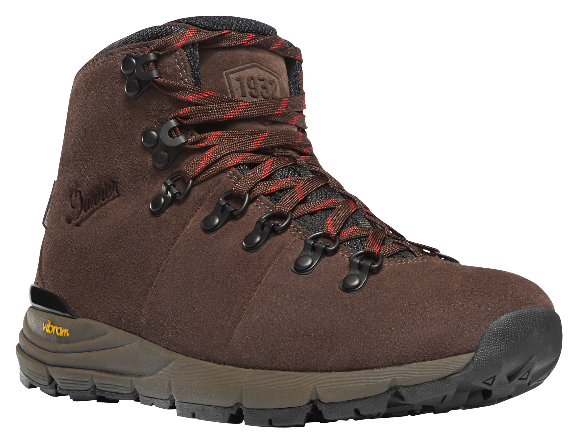 Image of Danner Mountain 600 Suede Waterproof Hiking Boots for Ladies with Extra Laces - Java/Bossa Nova - 6M