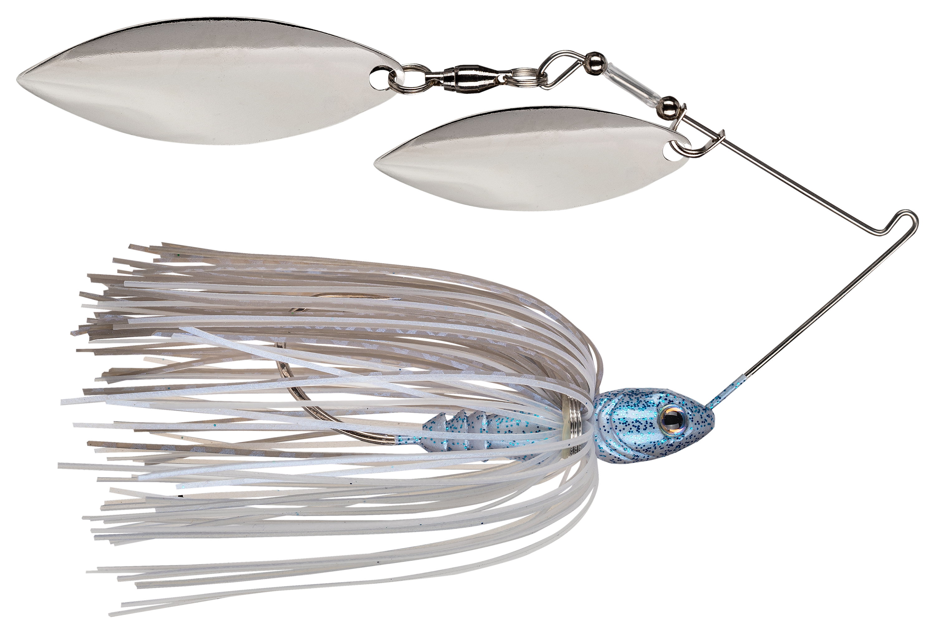 Strike King Tour Grade Double Willow Compact Spinnerbait - Blue Glimmer