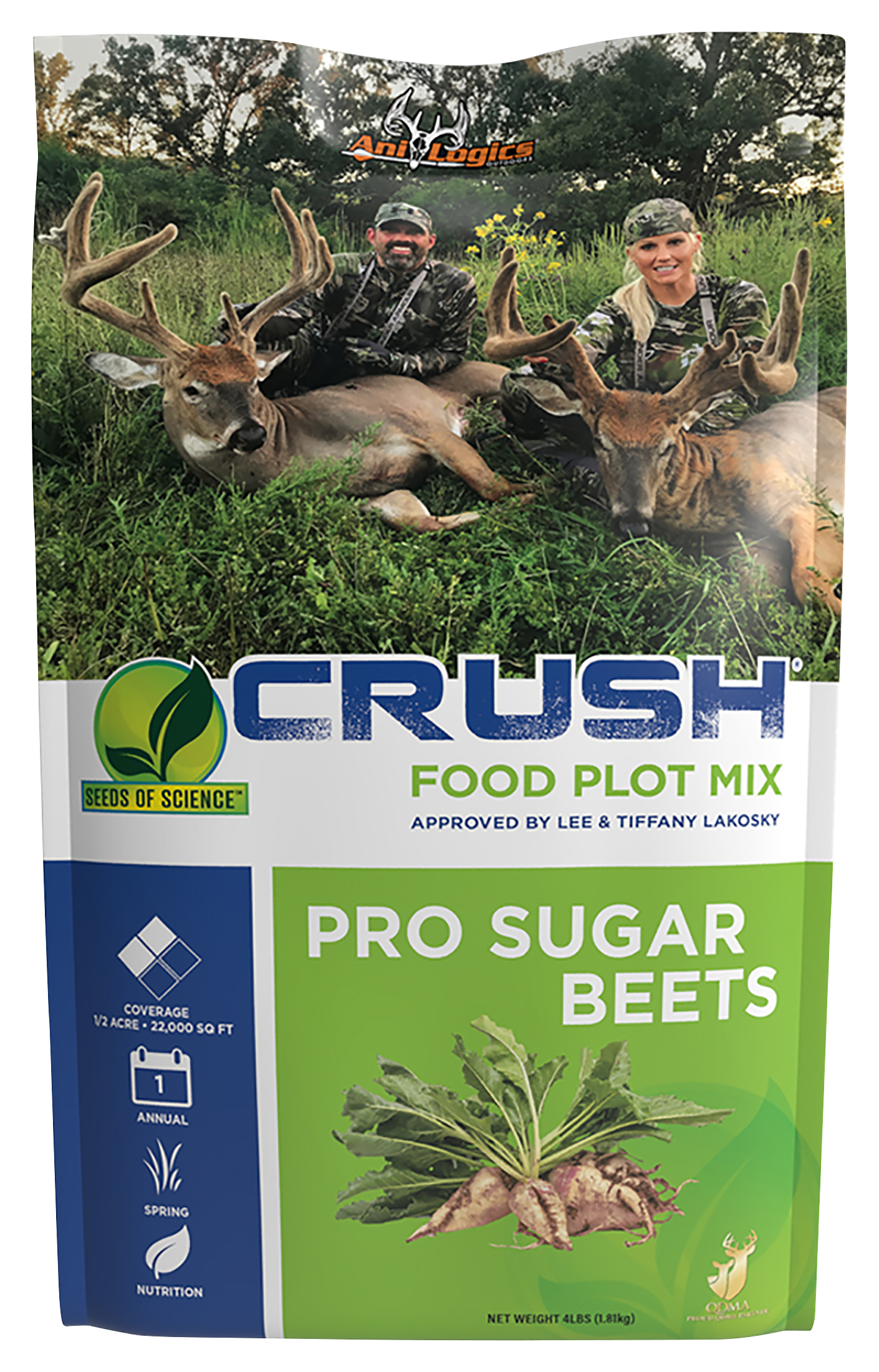 Ani-Logics CRUSH Pro Sugar Beets Food Plot Mix Deer Supplement