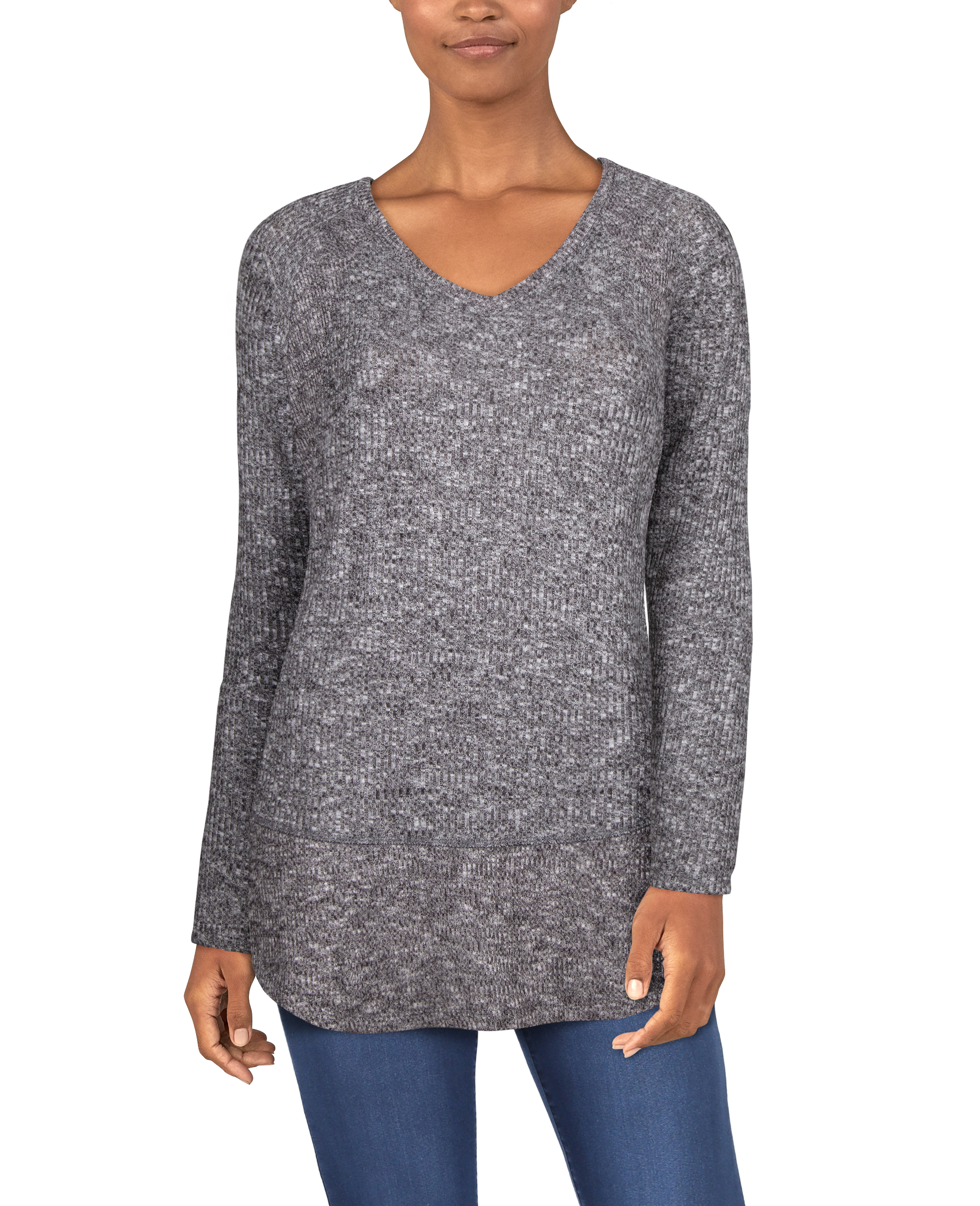 Natural Reflections Sandstone Raglan Long-Sleeve Tunic for Ladies                                                               