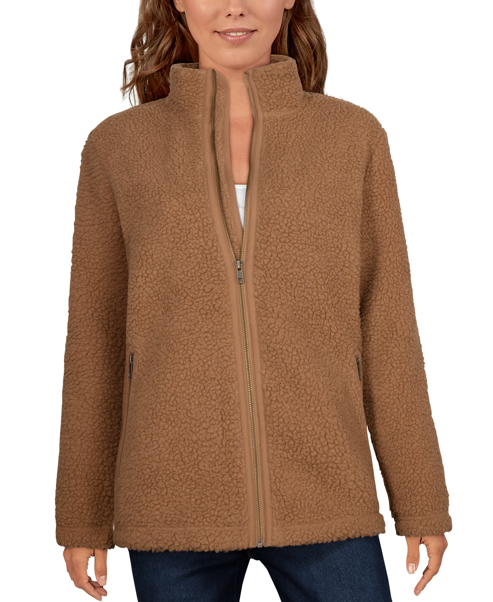 Natural Reflections Sherpa Full-Zip Jacket for Ladies - Toasted Coconut - M product image