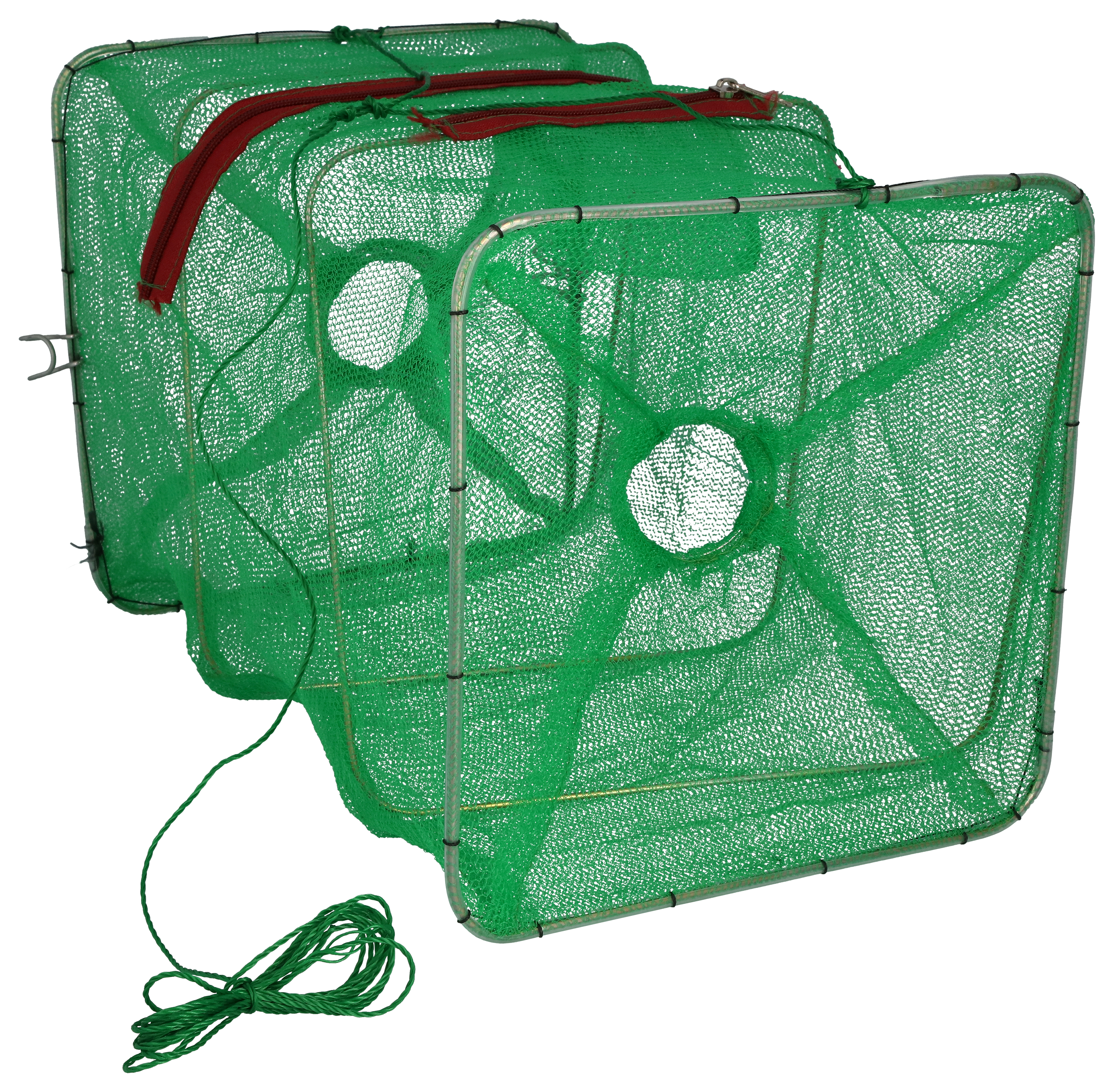 Offshore Angler Collapsible Live Bait Trap - 10 x 10 x 18 - Green