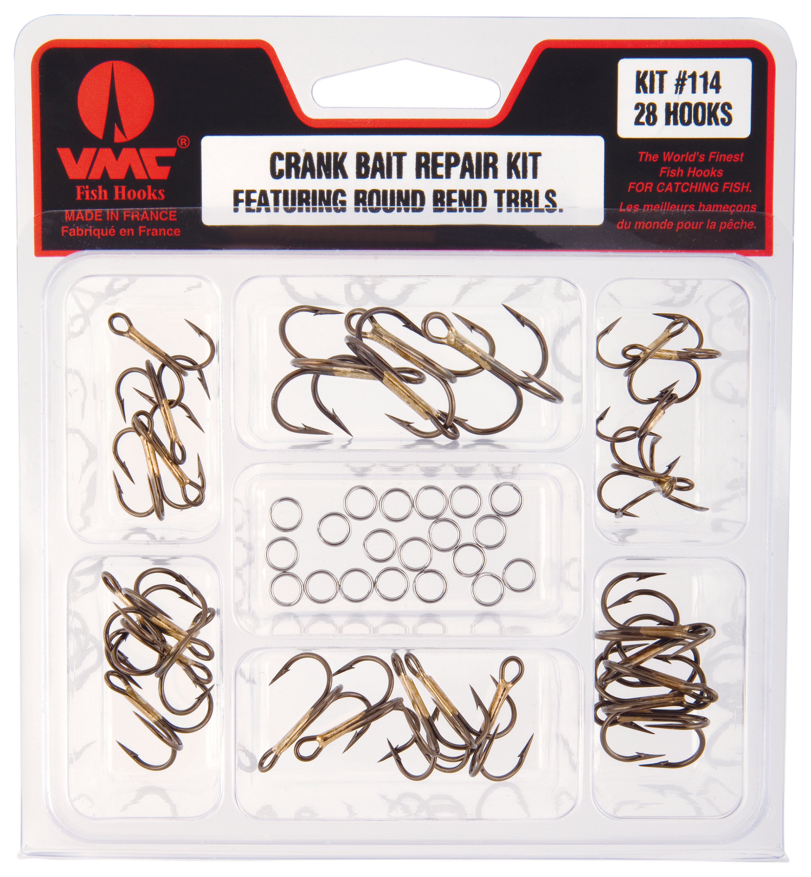 VMC Replacement Crankbait Treble Hook Kit