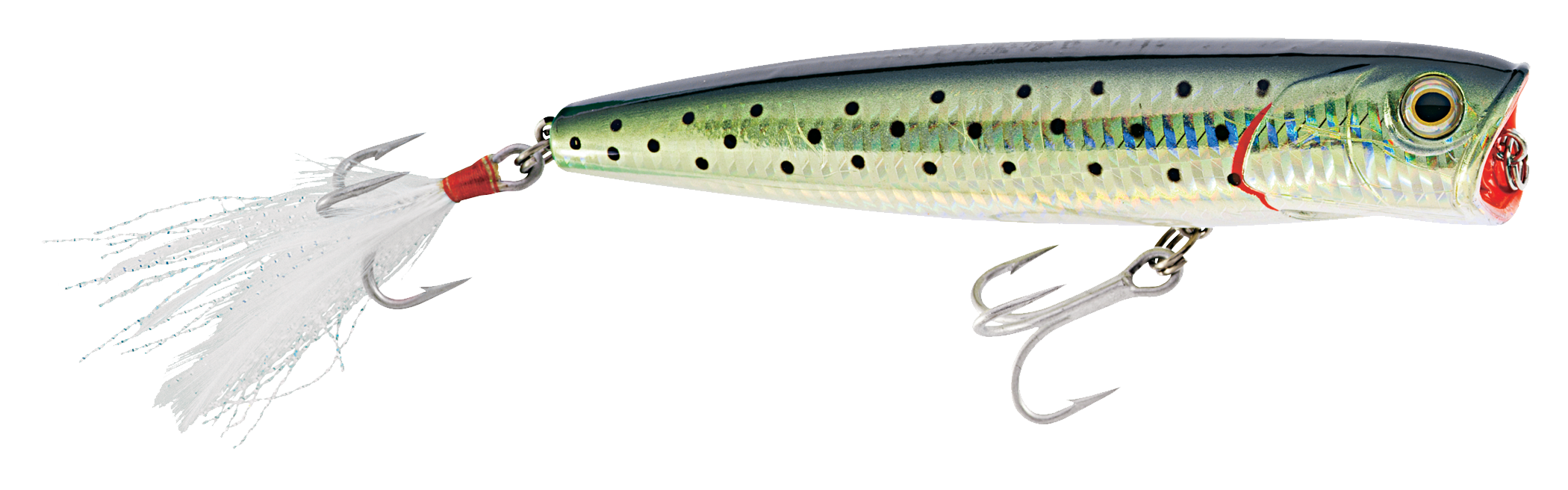 Tsunami Ported Popper Lures - 1-5/8 oz. - Smoky Joe