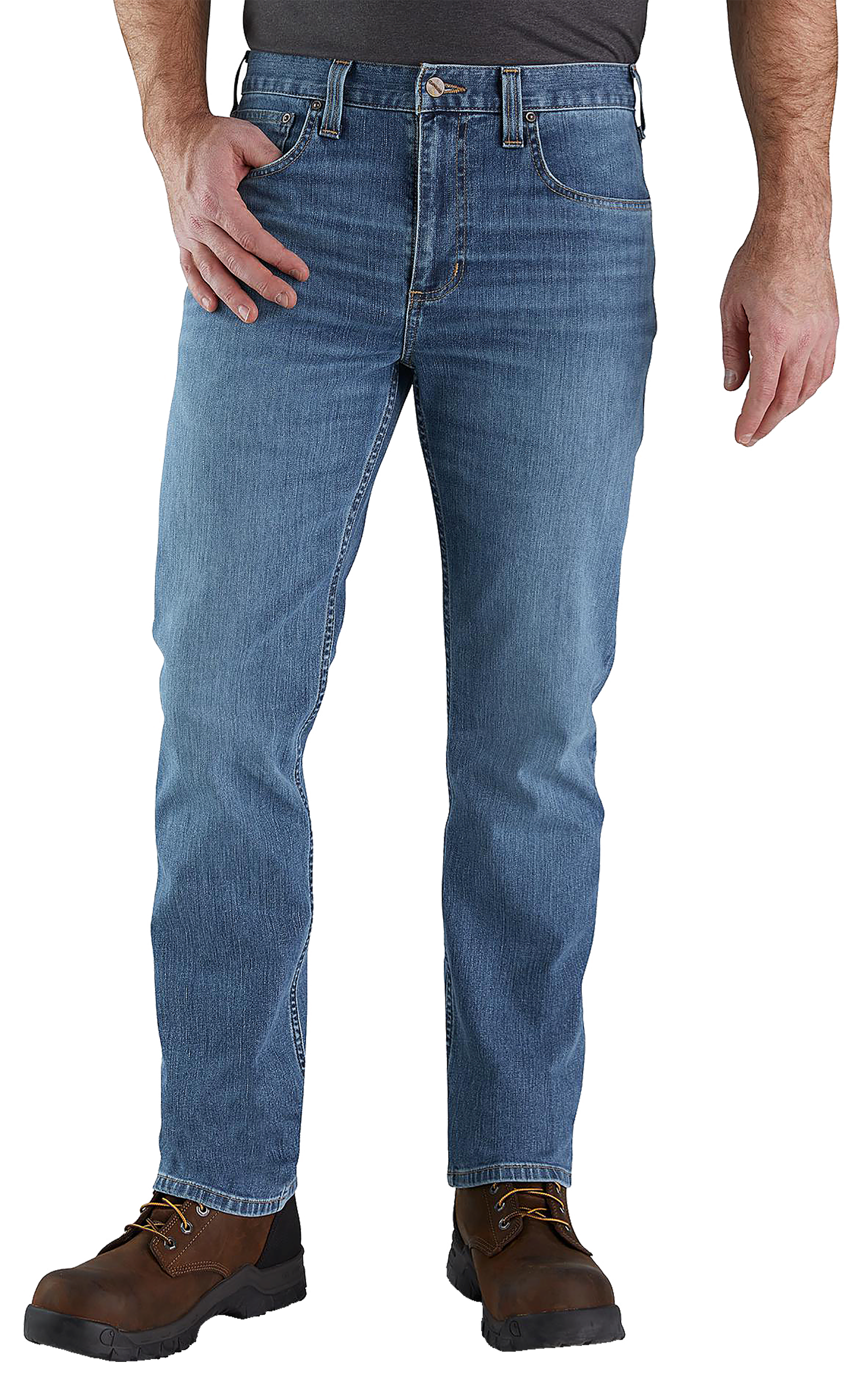 Carhartt Rugged Flex Relaxed-Fit Straight-Leg Jeans for Men - Houghton - 54x30