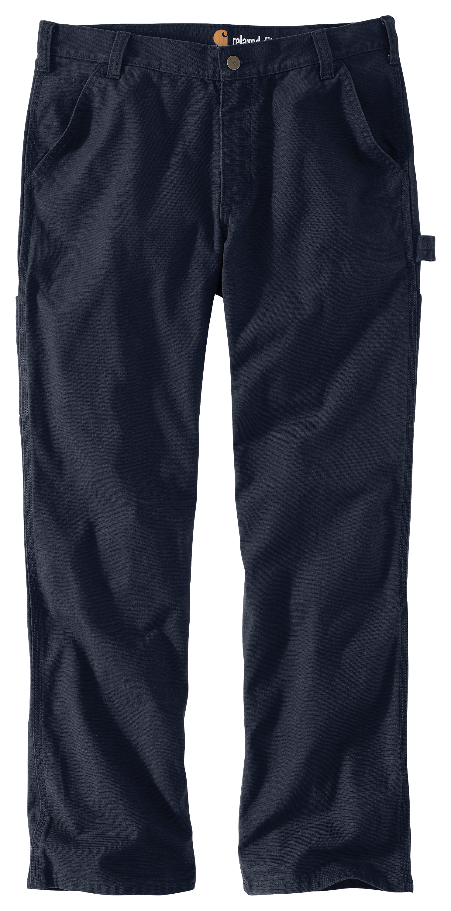 Image of Carhartt Relaxed Straight Rugged Flex Duck Dungarees for Men - Navy