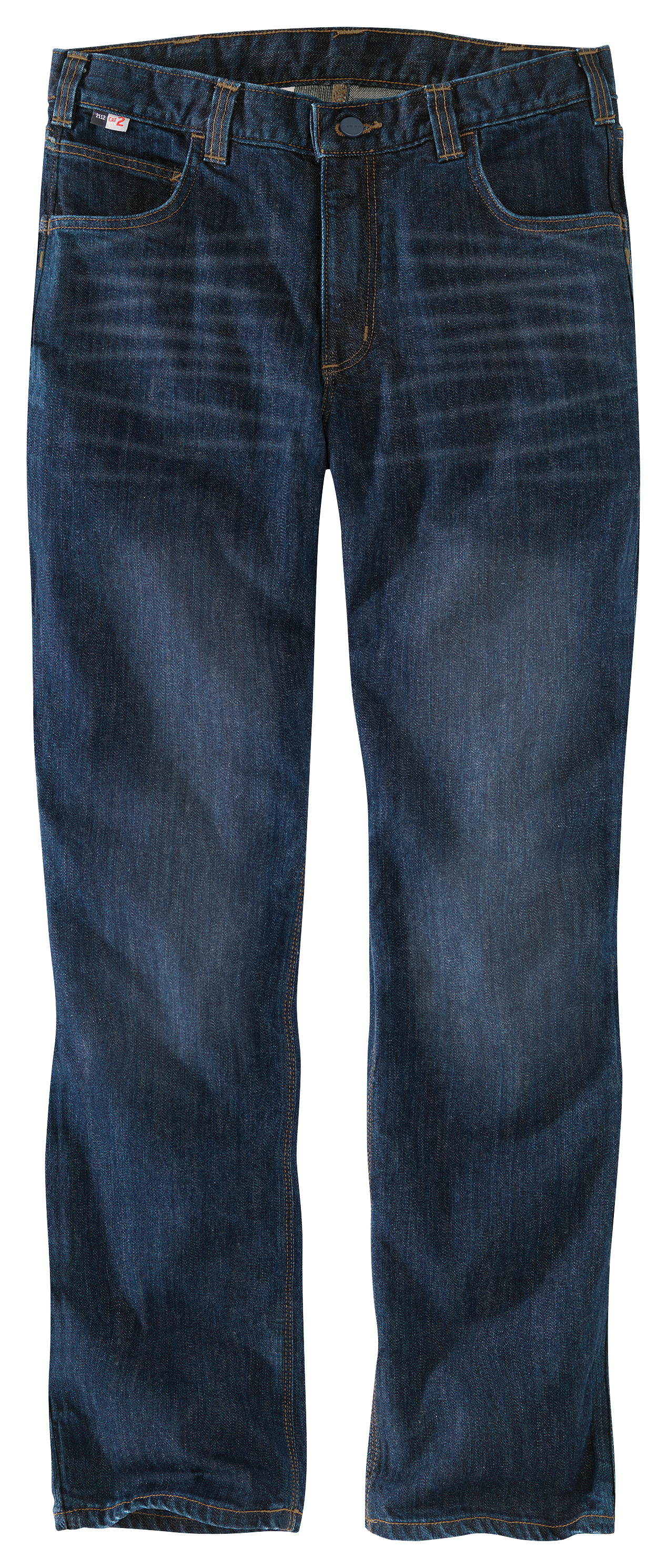 Image of Carhartt Flame-Resistant Rugged Flex Straight-Fit 5-Pocket Jeans for Men