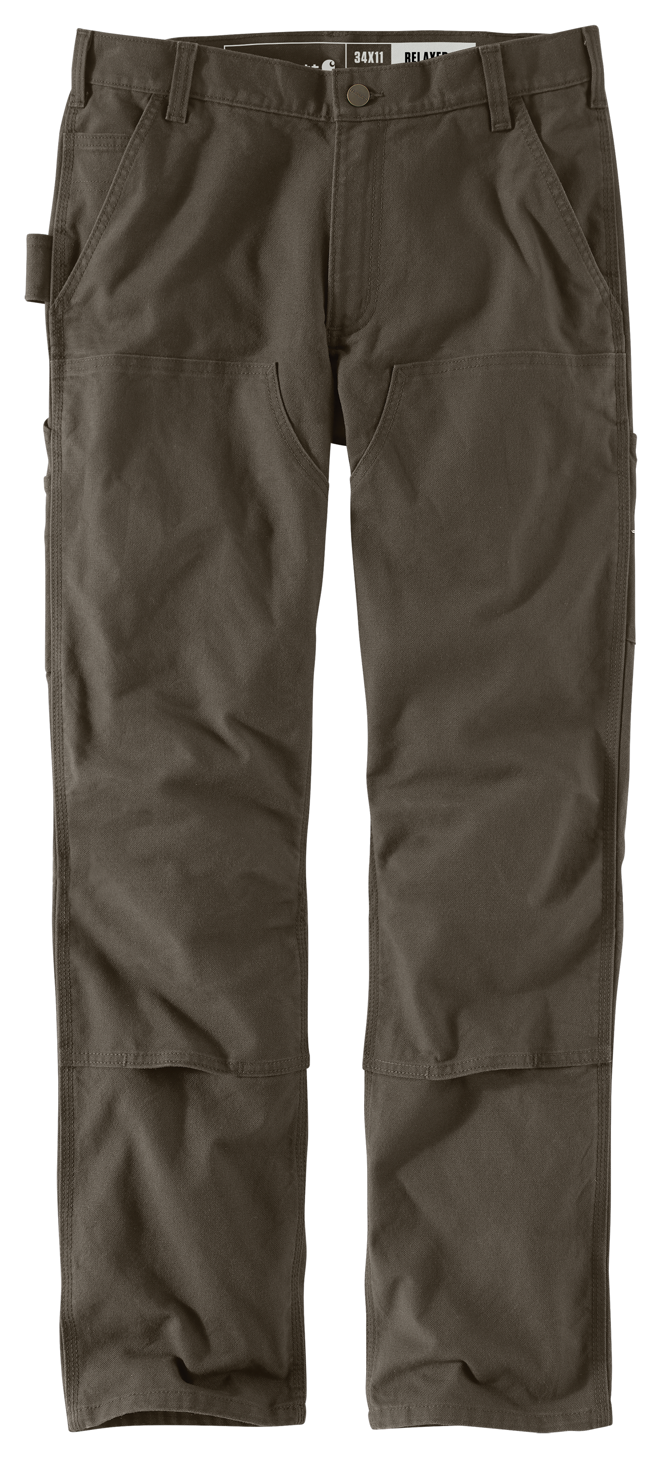Carhartt Rugged Flex Relaxed-Fit Duck Double-Front Pants for Men - Tarmac - 50x30