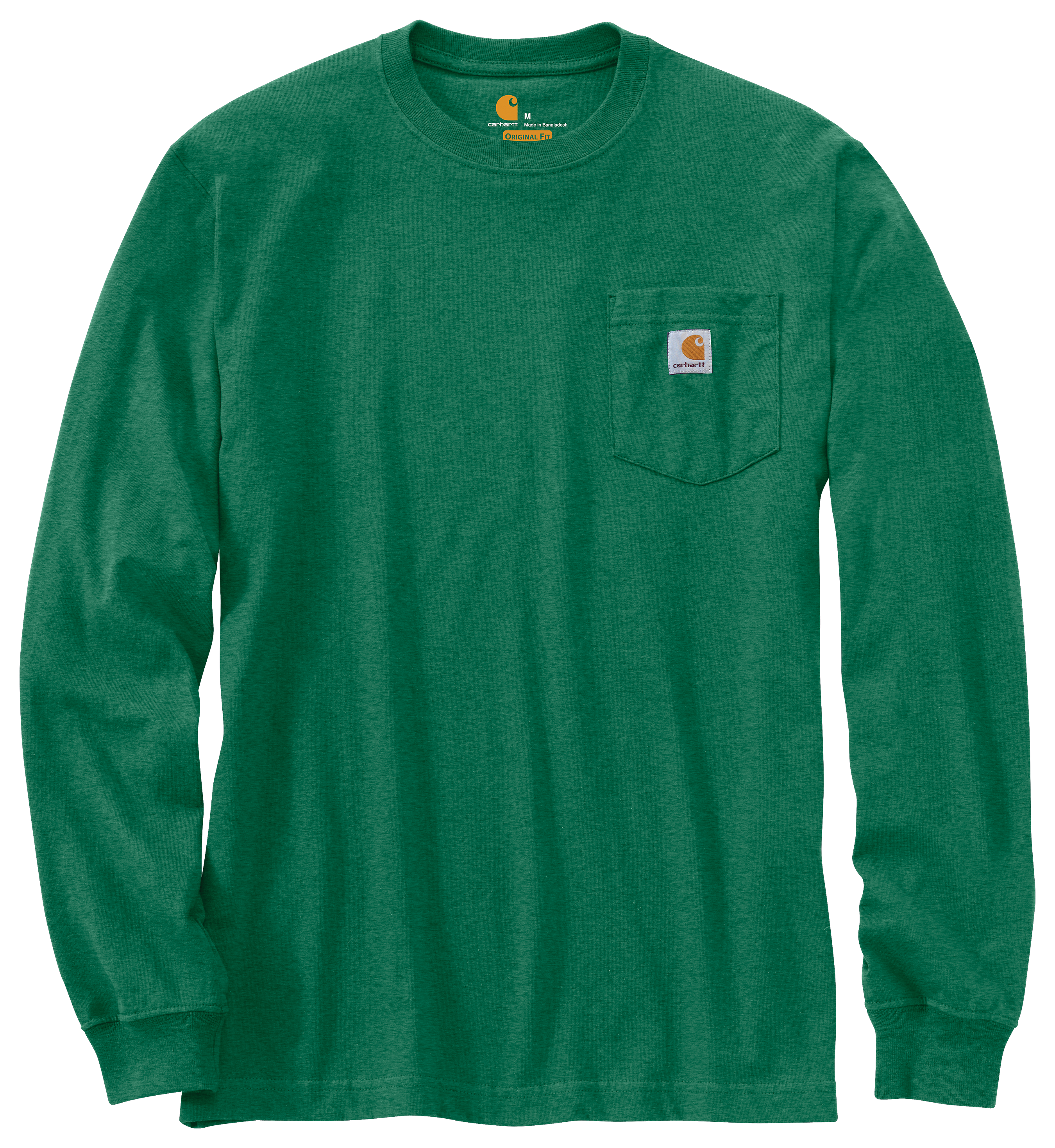 Image of Carhartt Workwear Loose-Fit Long-Sleeve Pocket T-Shirt for Men - North Woods Heather - 3XL