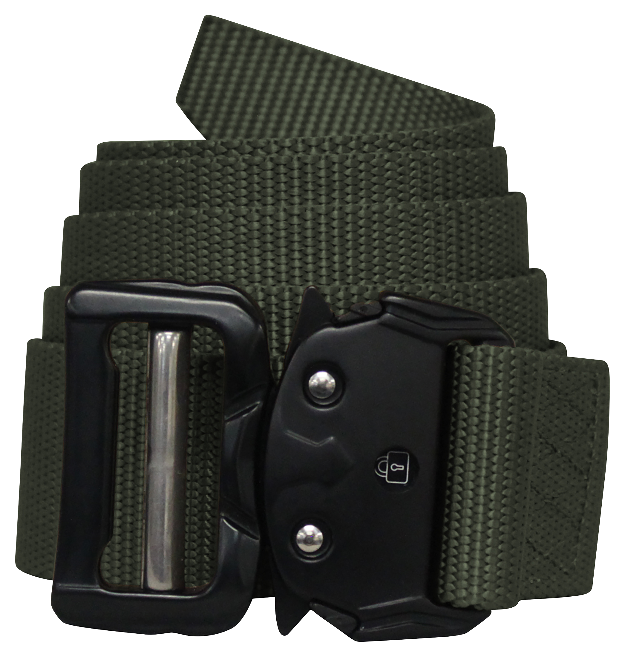 Image of Bison Designs BTB Falcon Buckle Belt for Men - Dark Olive