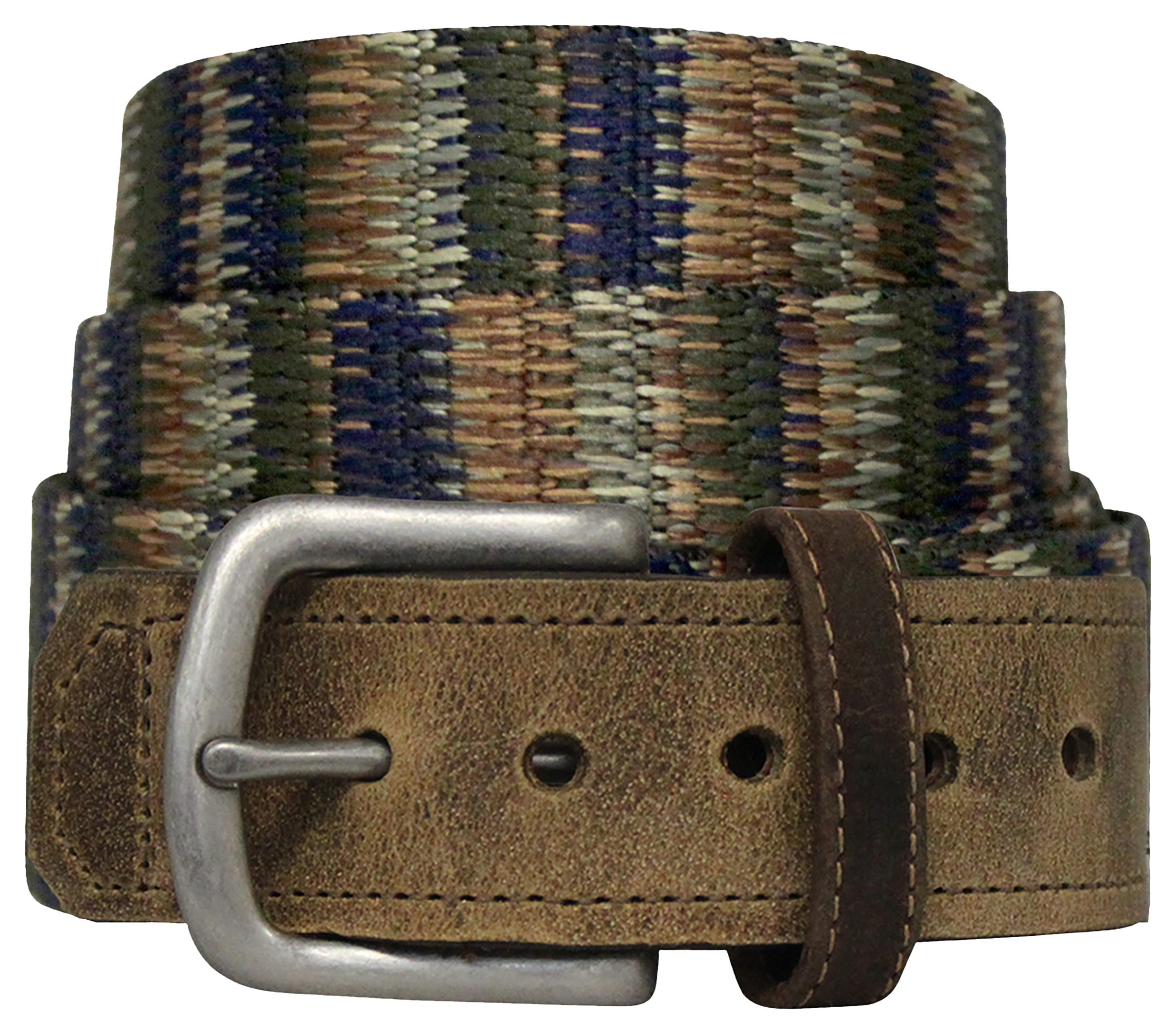 Bison Designs Pontoon Leather Tip Belt for Men - Coyote - 44