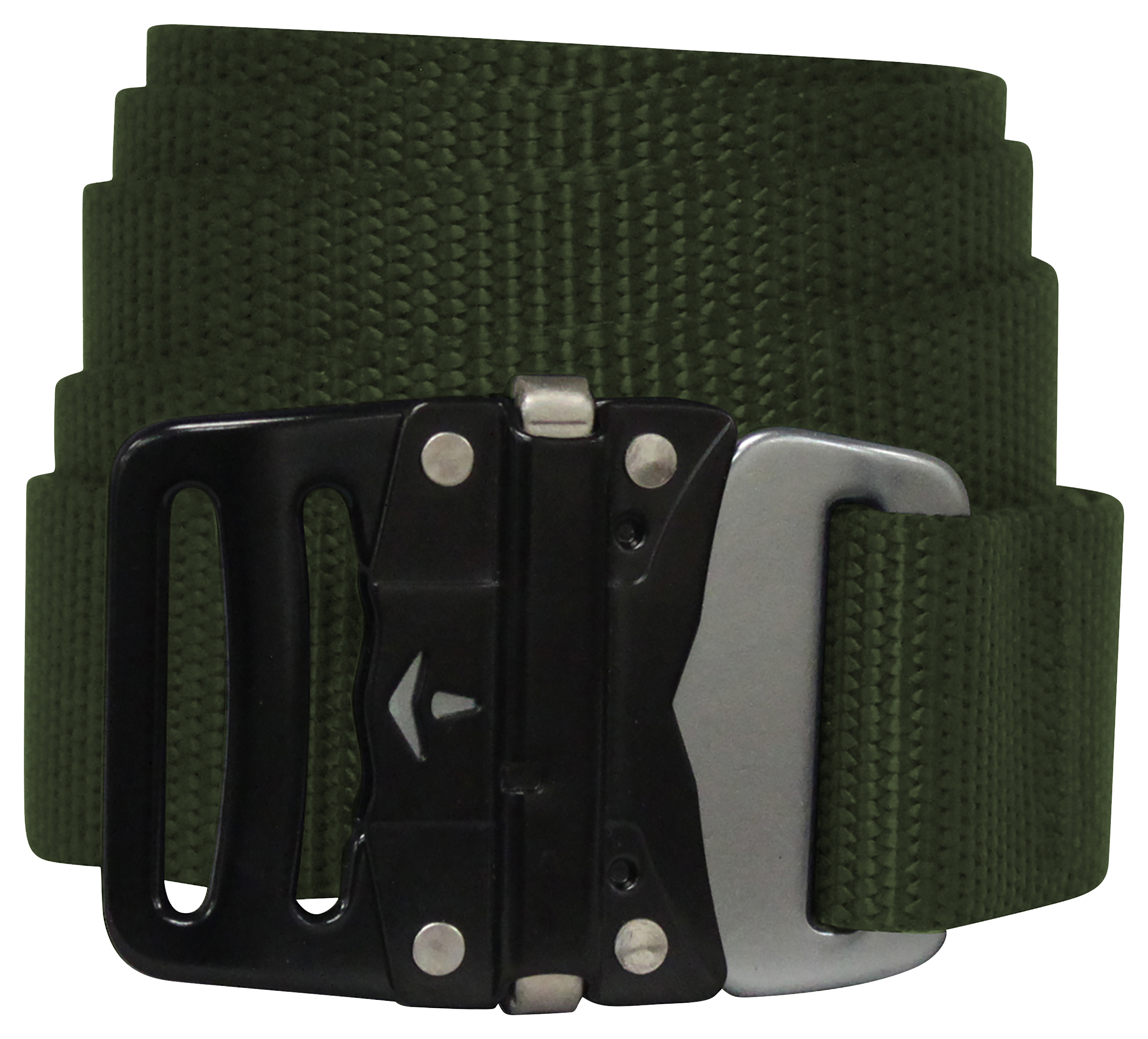 Bison Designs LoPro Buckle Belt for Men - Dark Olive - 2XL