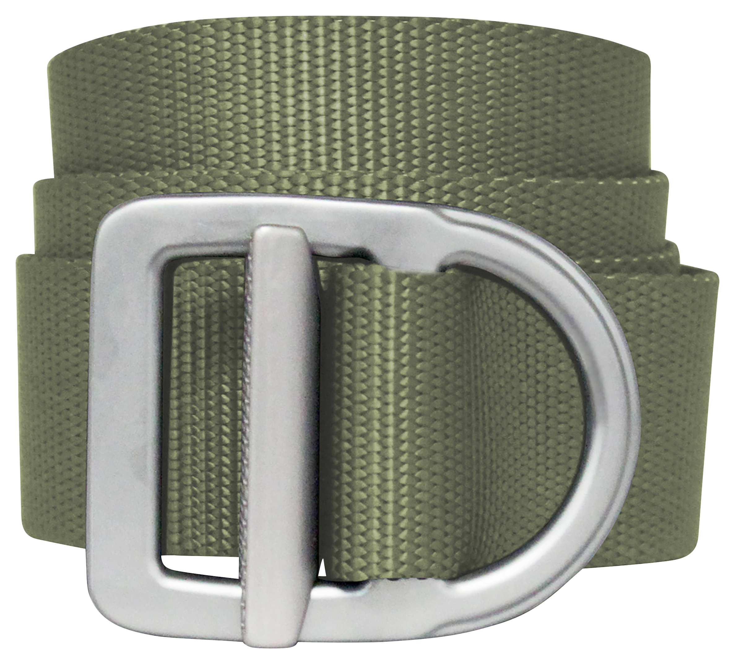Bison Designs Last Chance Delta Light-Duty Belt for Men - Olive/Silver - 2XL