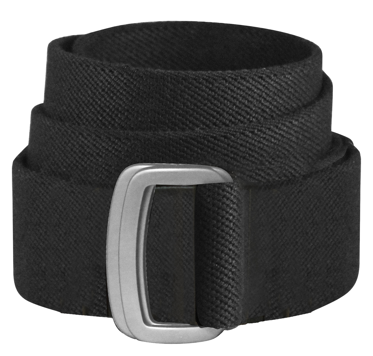 Bison Designs Subtle D-Ring Belt for Men - Black - 2XL