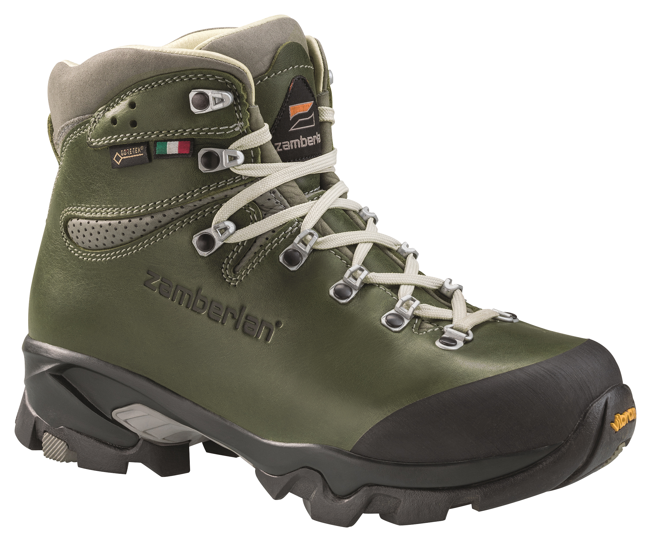 Zamberlan 1996 Vioz Lux GTX RR Waterproof Hiking Boots for Ladies - Waxed Green - 6M