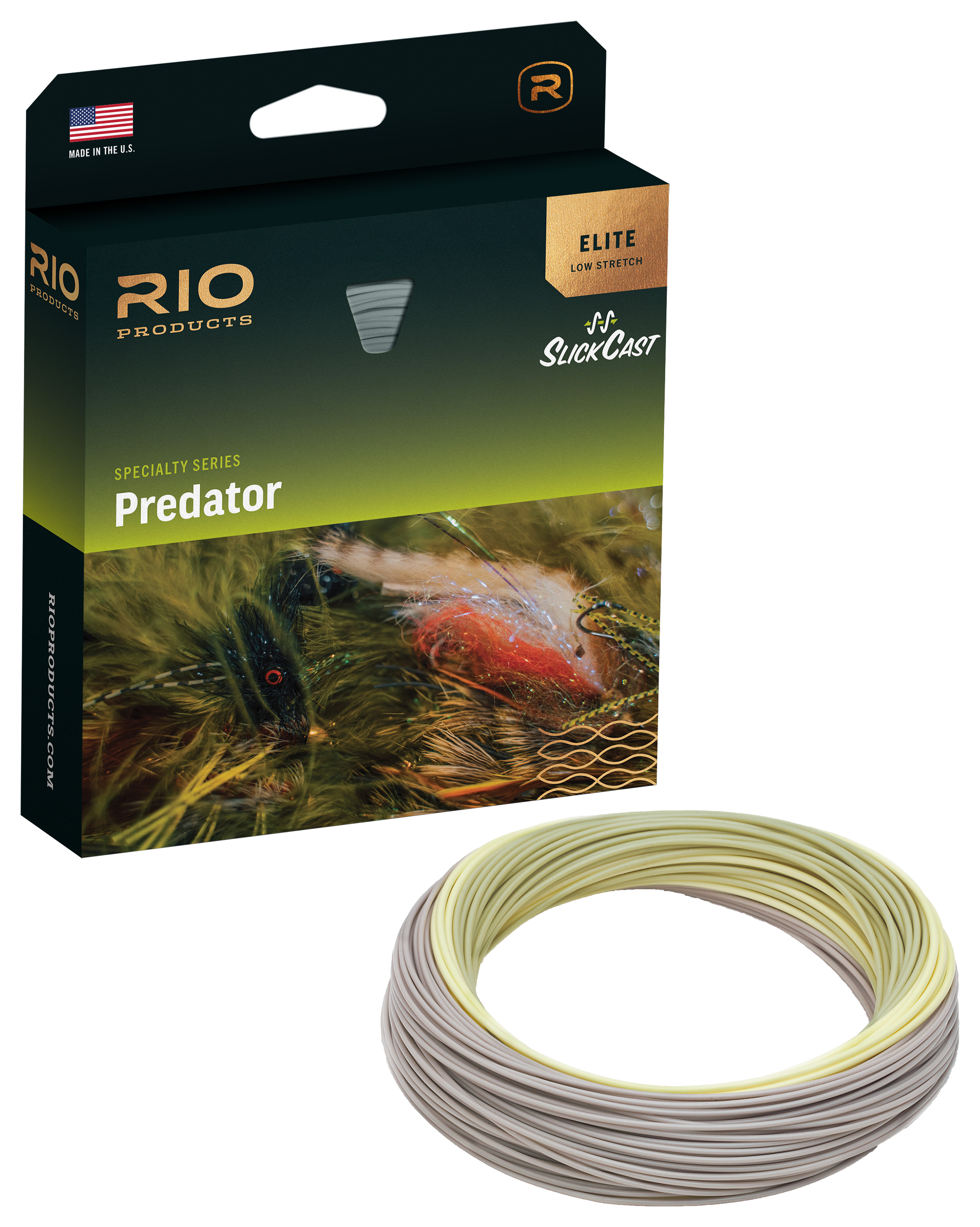 RIO Elite Predator Fly Line - Olive/Yellow/Beige - 5