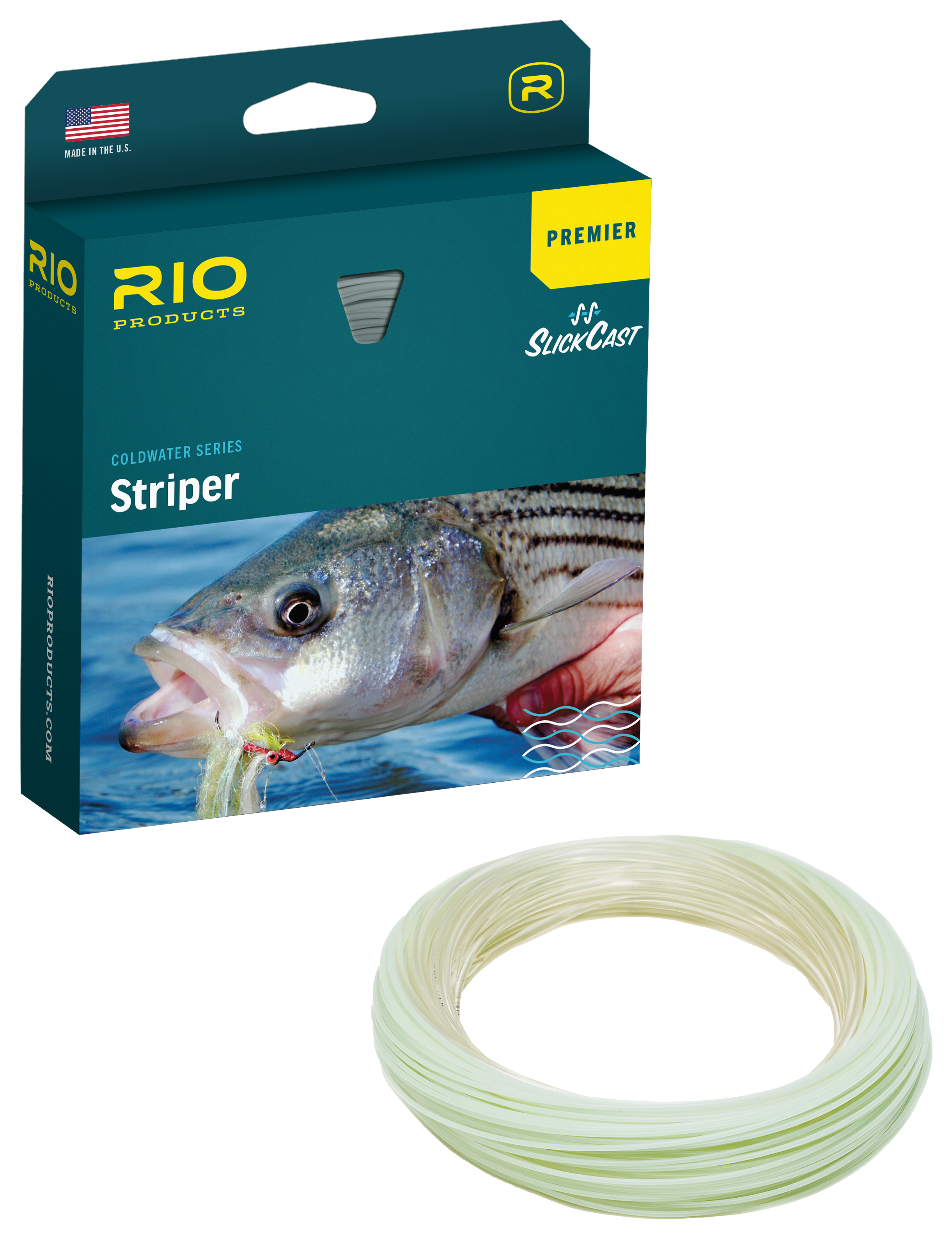 RIO Premier Striper Fly Line - Clear/Lumalux Green - 8