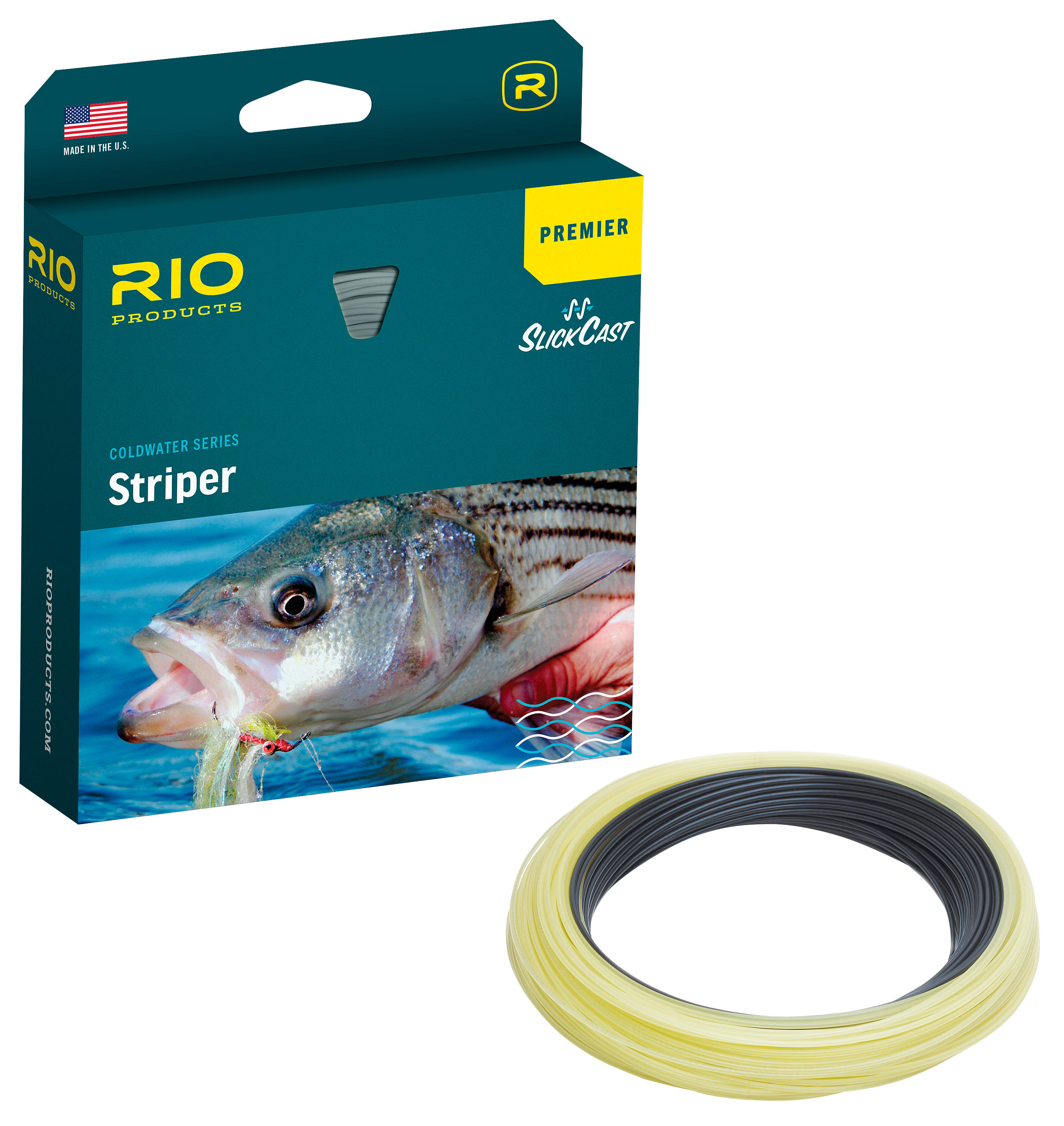 RIO Premier Striper Fly Line - Black/Yellow - 400 grain