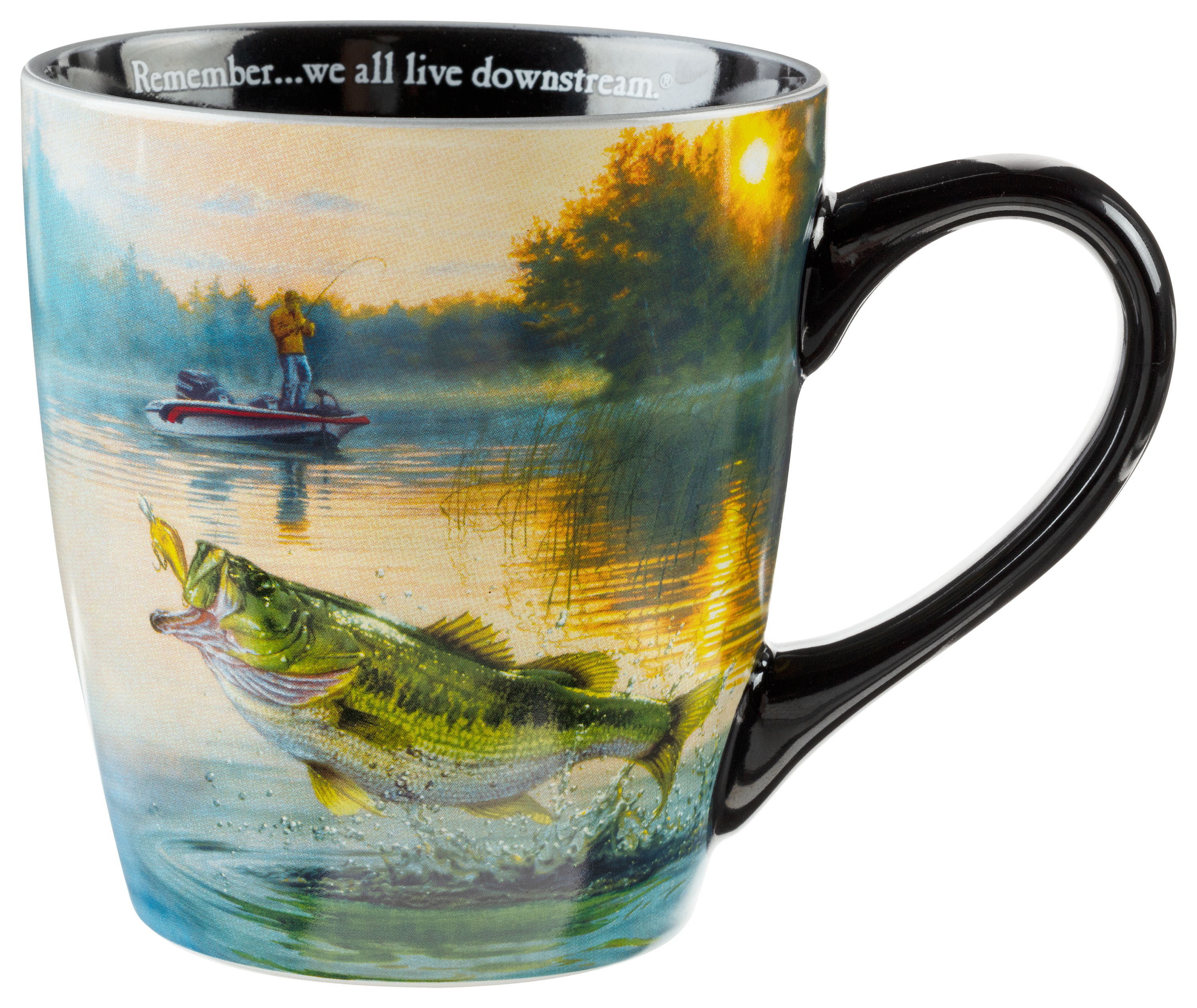 American Bass Fishing Front & Back Coffee Mug