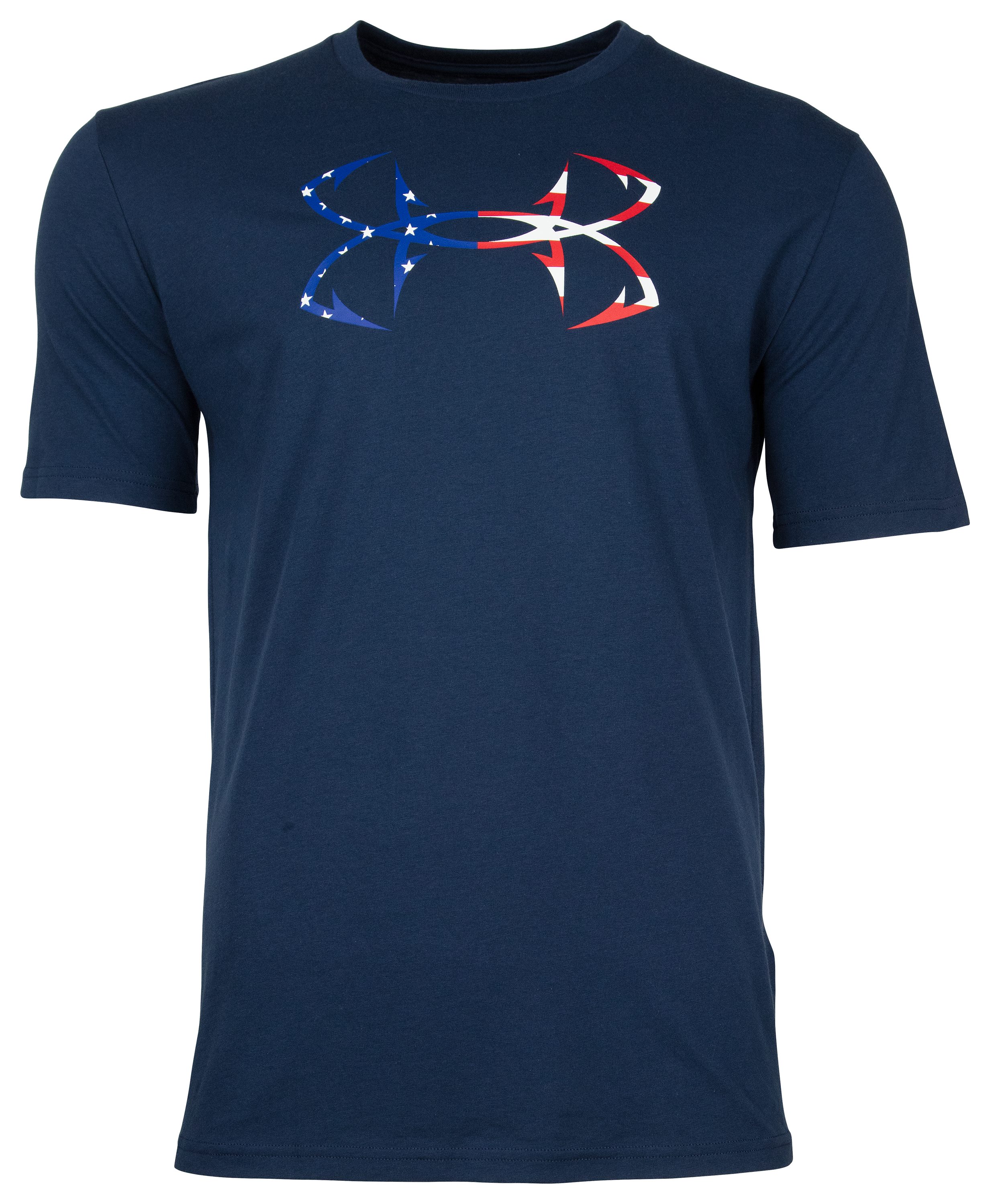 Under Armour Freedom Hook Short-Sleeve T-Shirt for Men - Academy/White - 2X