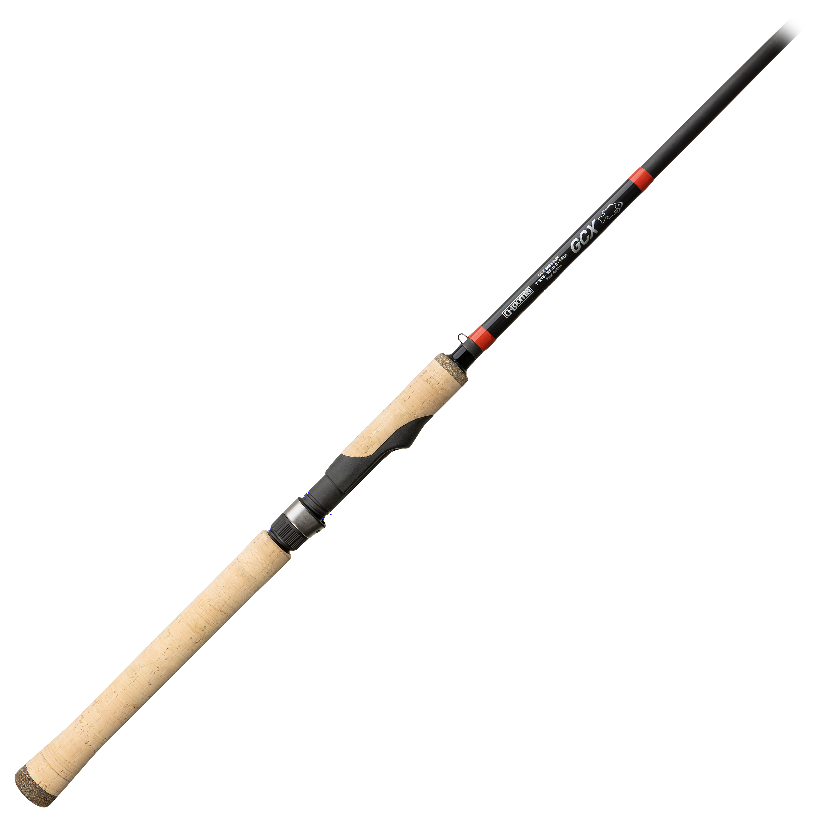 G.Loomis GCX Spin Jig Spinning Rod - Black and Red -  12951-01