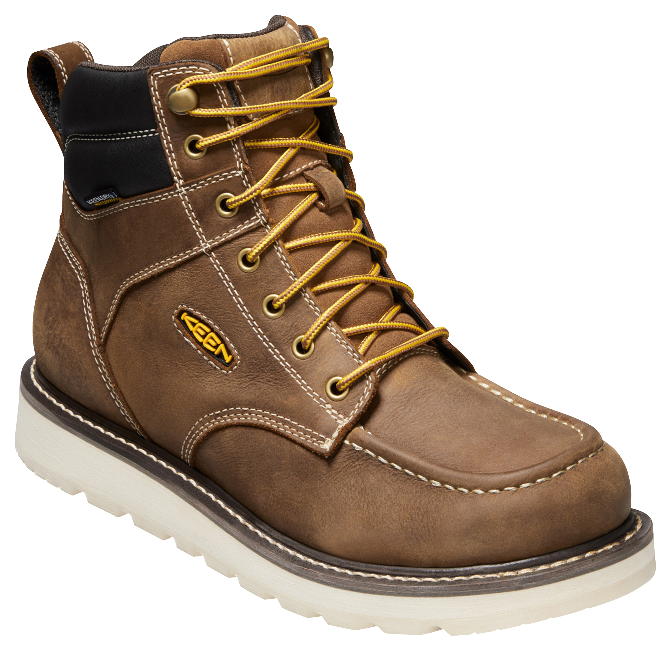 Image of KEEN Utility Cincinnati 6'' Waterproof Work Boots for Men - Belgian/Sandshell - 7.5M