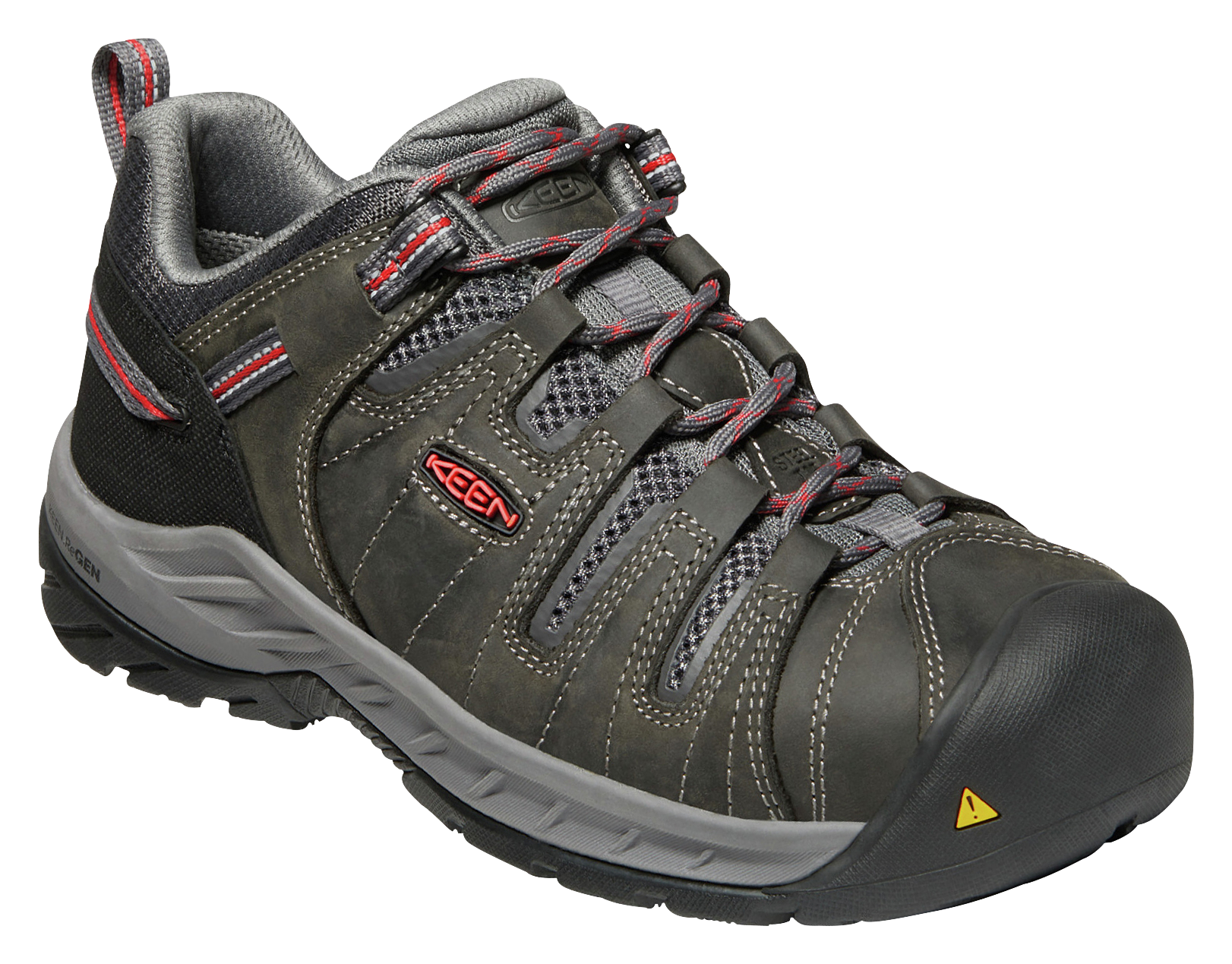 Image of KEEN Utility Flint II Sport Carbon-Fiber Toe Work Shoes for Ladies - Magnet/Rose - 8.5M