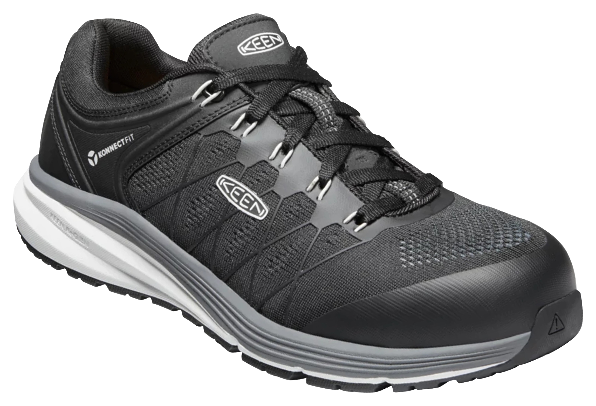 Image of KEEN Utility Vista Energy Carbon-Fiber Toe Work Shoes for Men - Vapor/Black - 11.5W