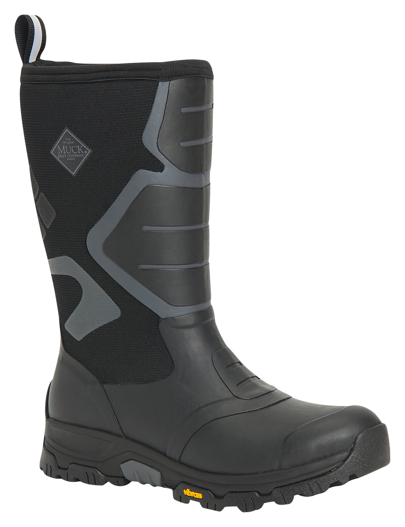 Image of The Original Muck Boot Company Apex Pro Rubber Boots for Men with Arctic Grip - Black - 8M