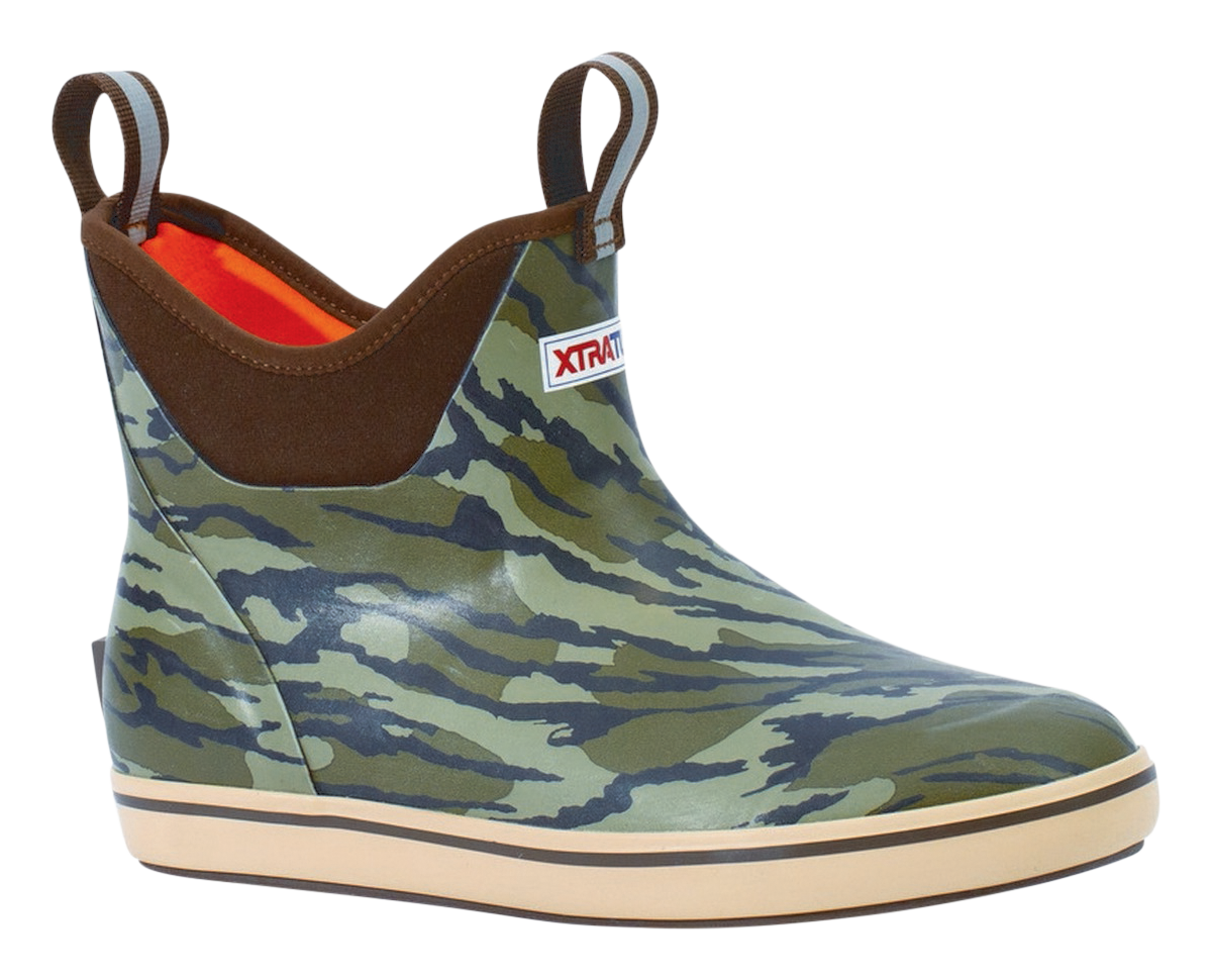 Image of Xtratuf Ankle Deck Boots for Men - Mossy Oak Bottomland - 7M