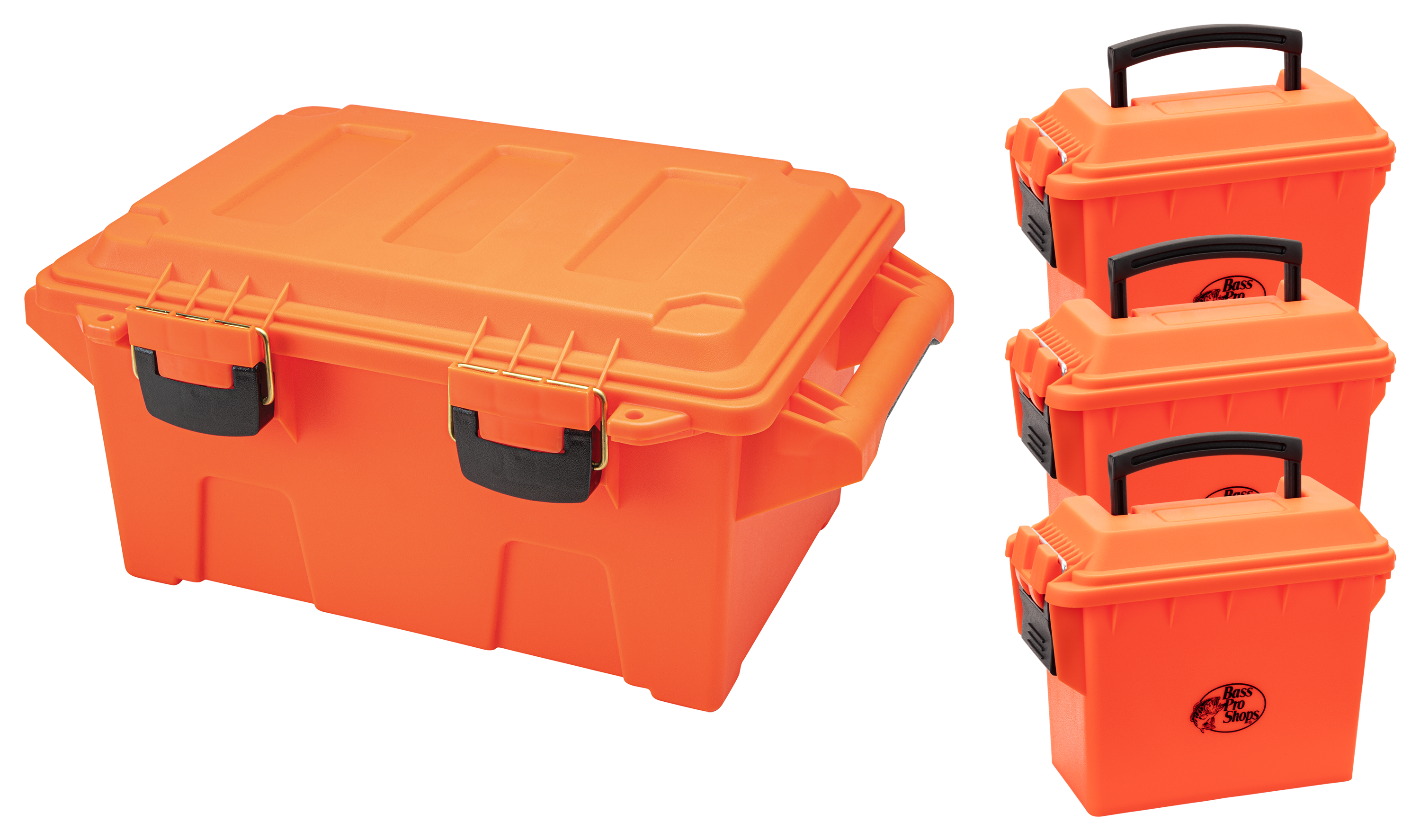 Bass Pro Shops Utility Dry Storage Box Set, Ammo Boxes For Storage 