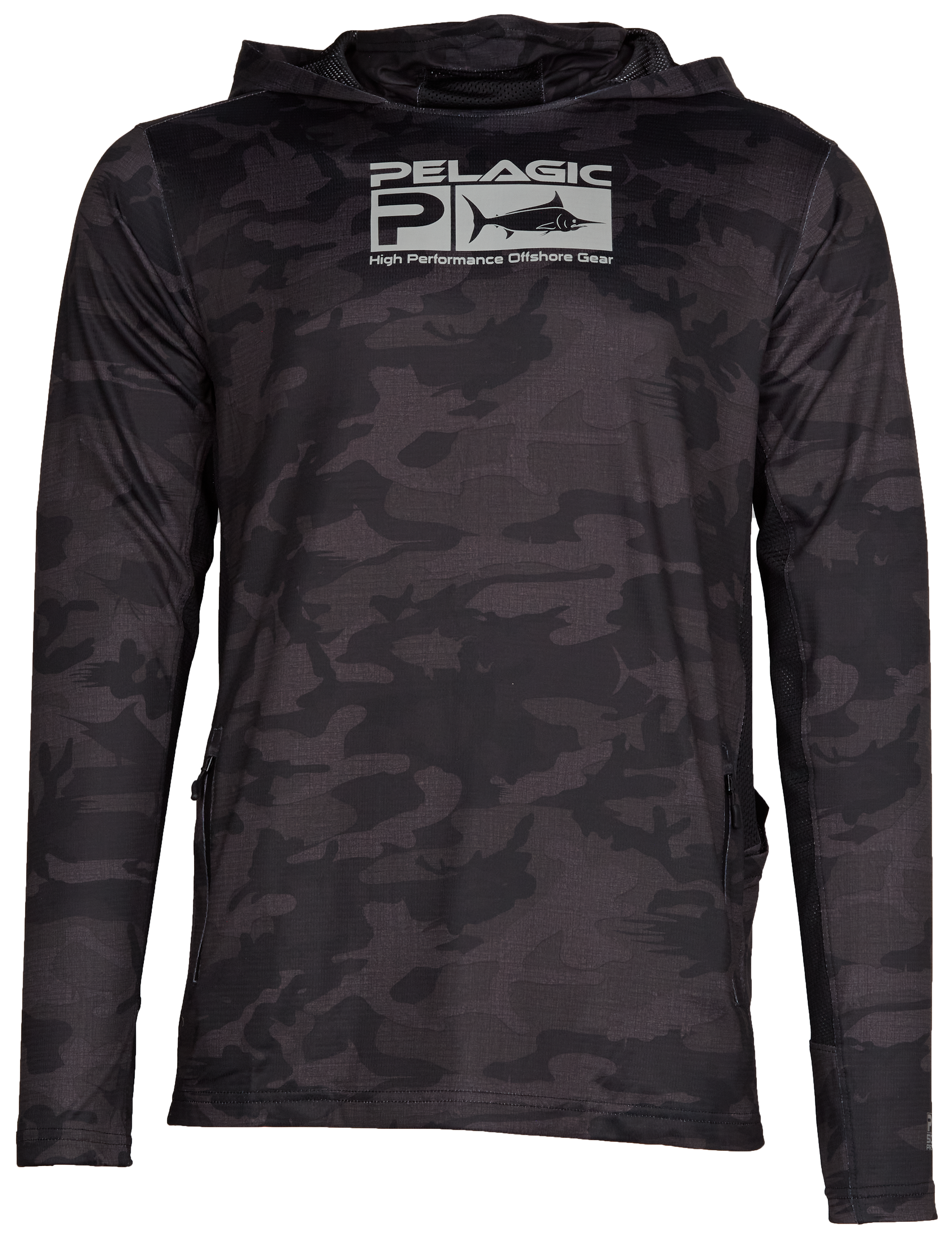 Pelagic Exo-Tech Hooded Shirt, light grey