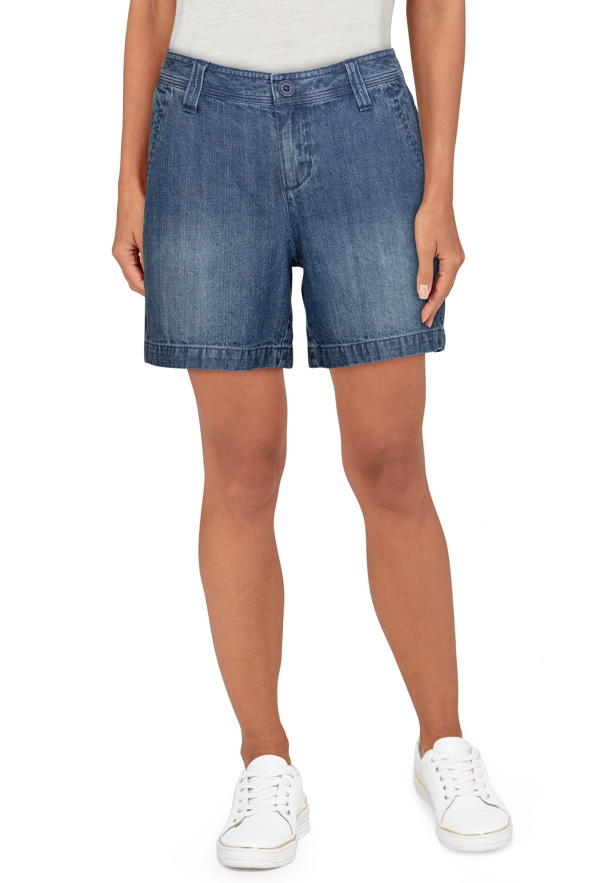 NATURAL REFLECTIONS Spring Valley Denim Shorts for Ladies