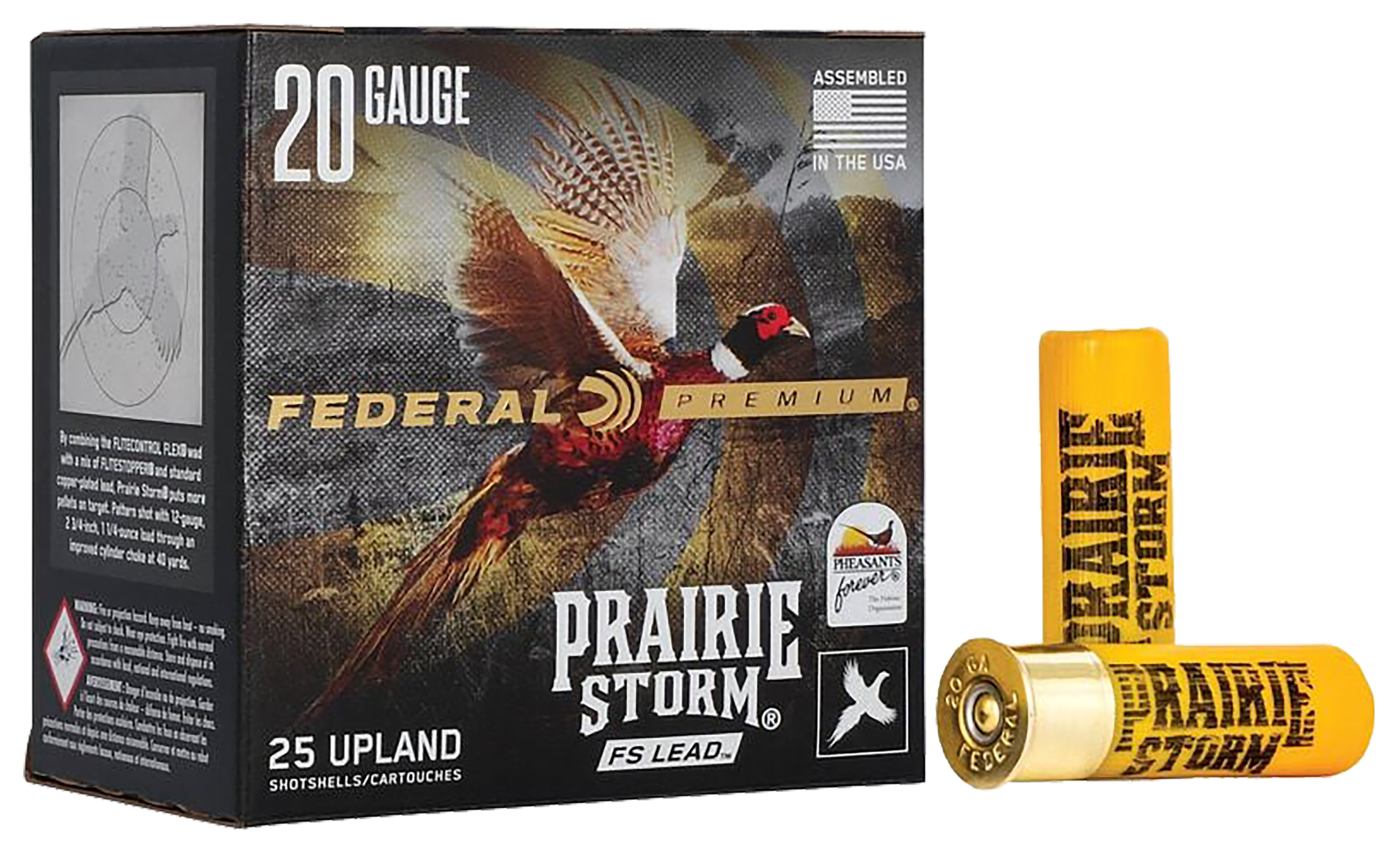 Image of "Federal Premium Prairie Storm 20-Ga. 2-3/4"" 1 oz. FS Lead Shotshells - #5 - 25 Rounds"