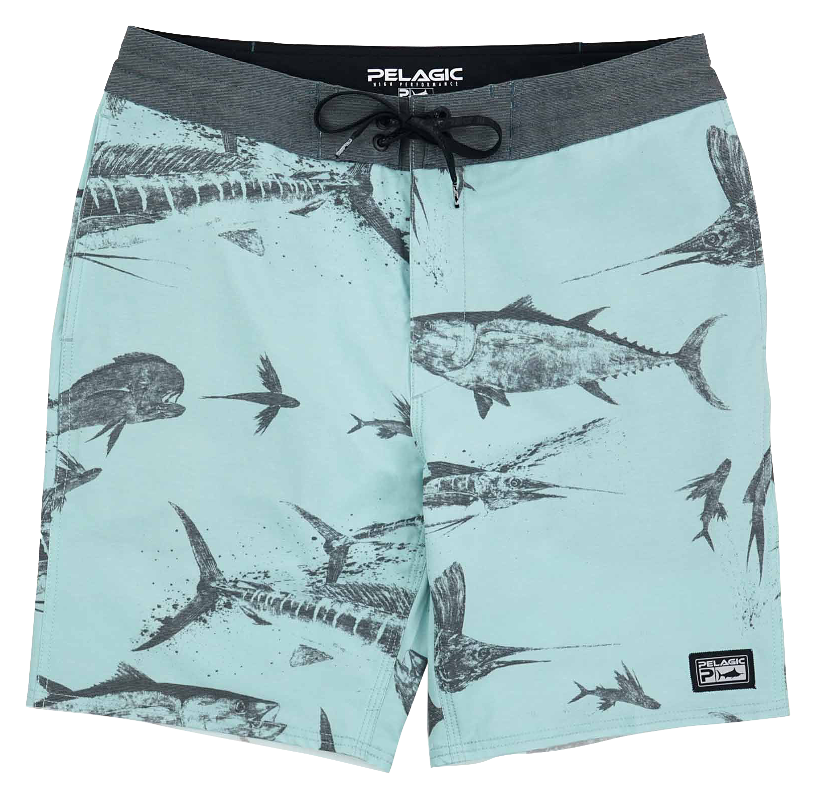 Pelagic Deep Drop Gyotaku Fishing Shorts for Men