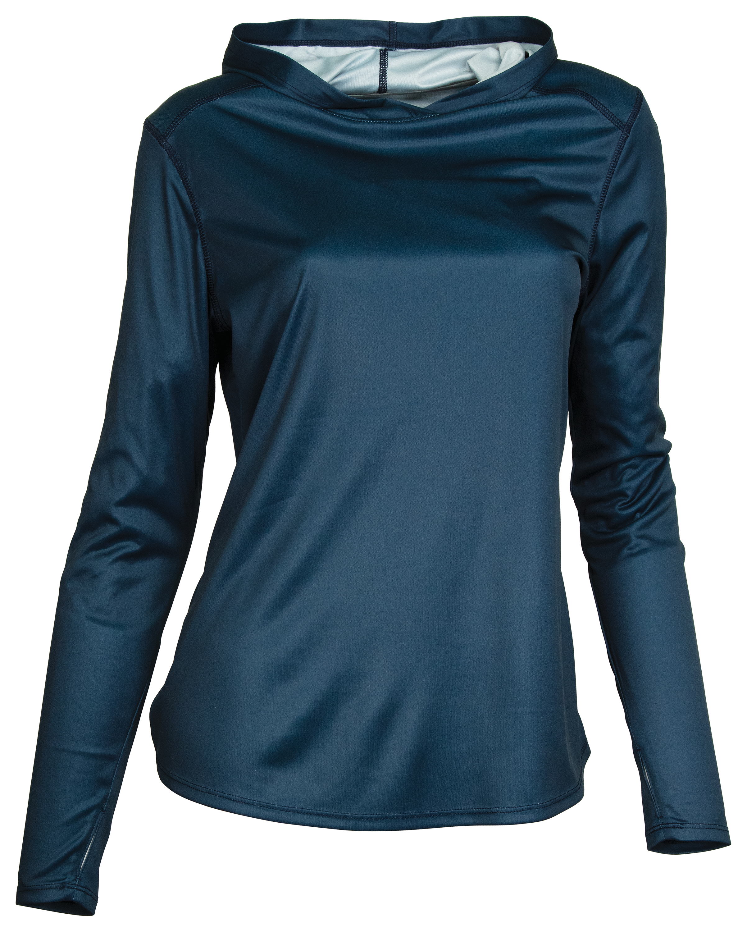 World Wide Sportsman Angler Long-Sleeve Hoodie for Ladies - Insignia Blue - XS