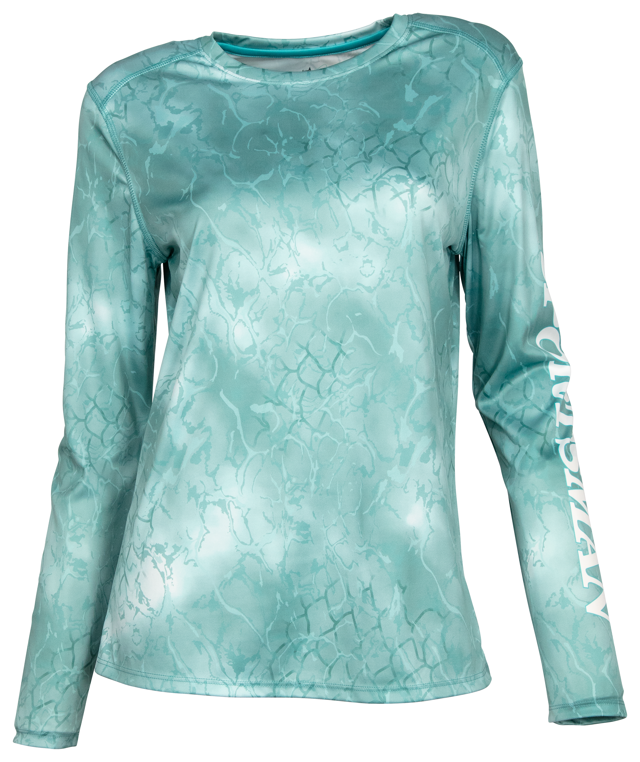 World Wide Sportsman Angler Long-Sleeve Crew-Neck Shirt for Ladies - Navagio Blue - 2XL